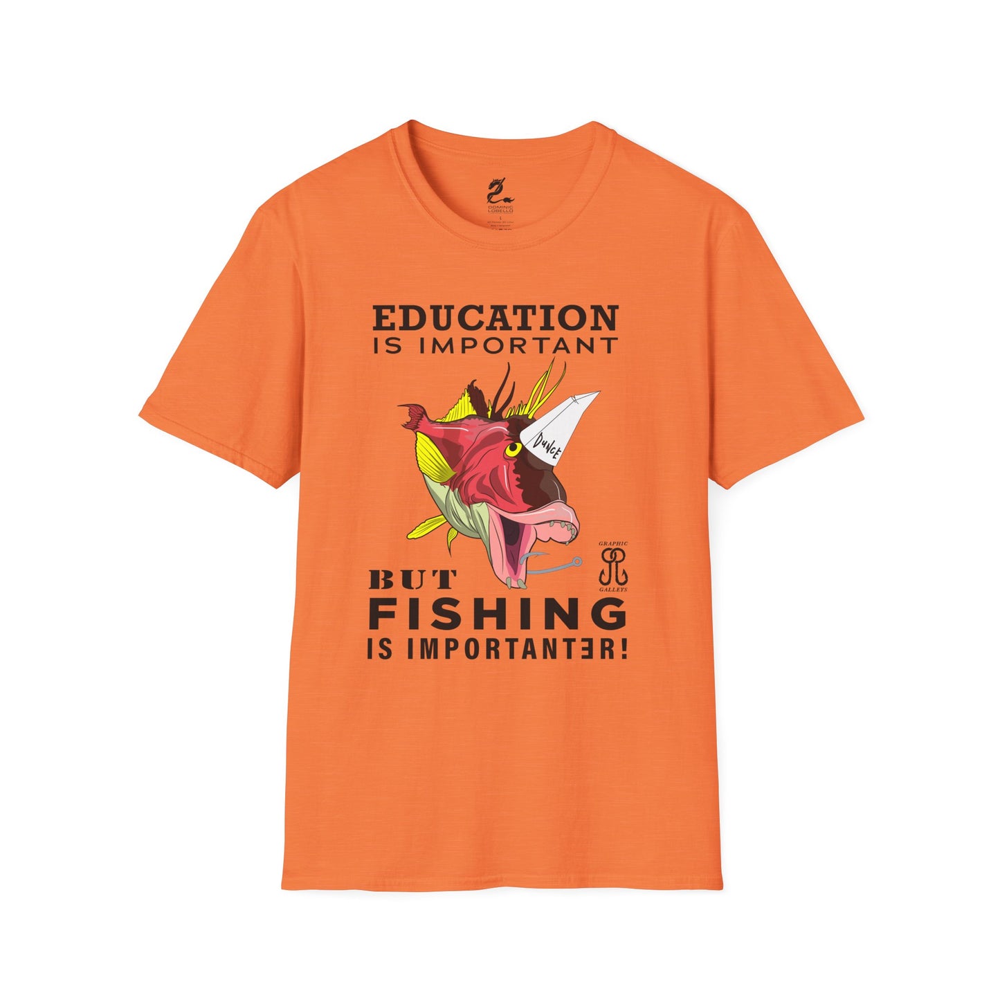 Fishing is Importanter Unisex Softstyle T-Shirt