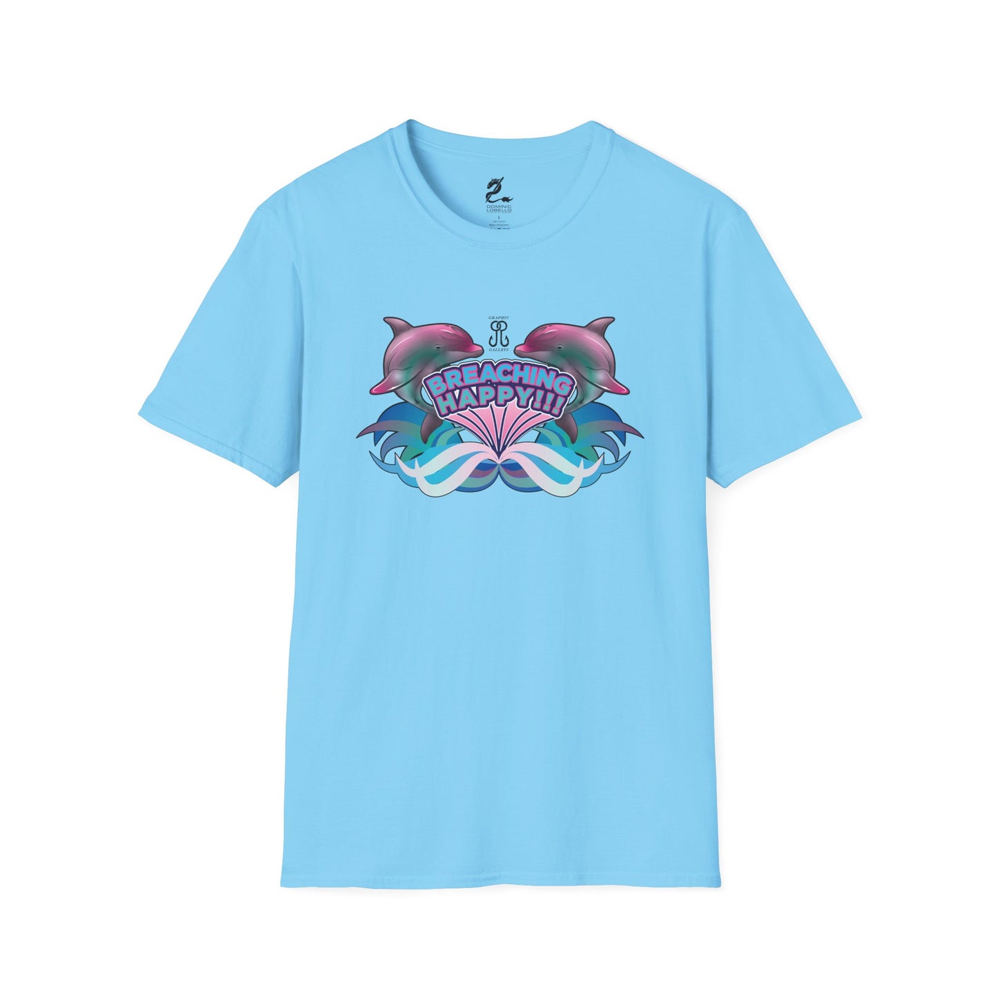 2 Breaching Happy Dolphins T-Shirt