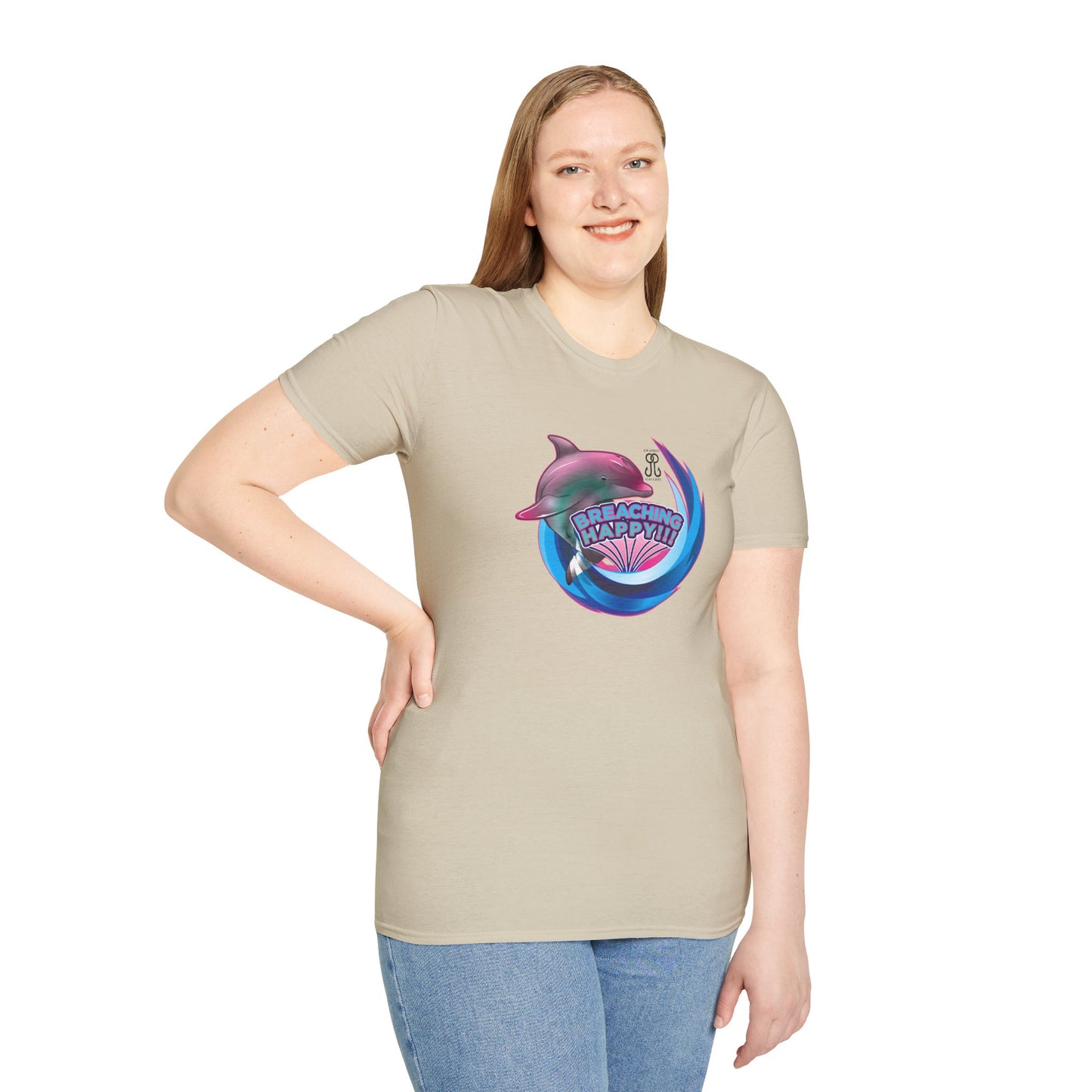 Breaching Happy Dolphin T-Shirt