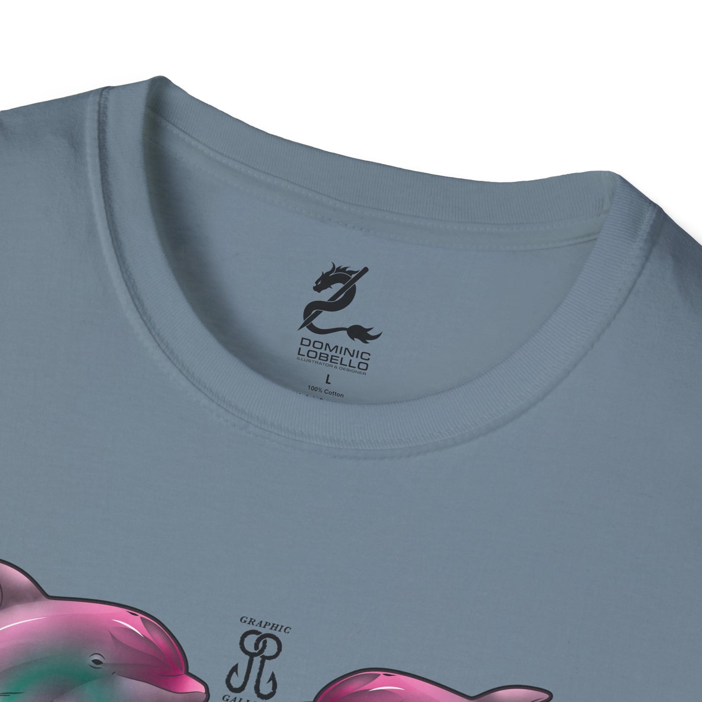 2 Breaching Happy Dolphins T-Shirt