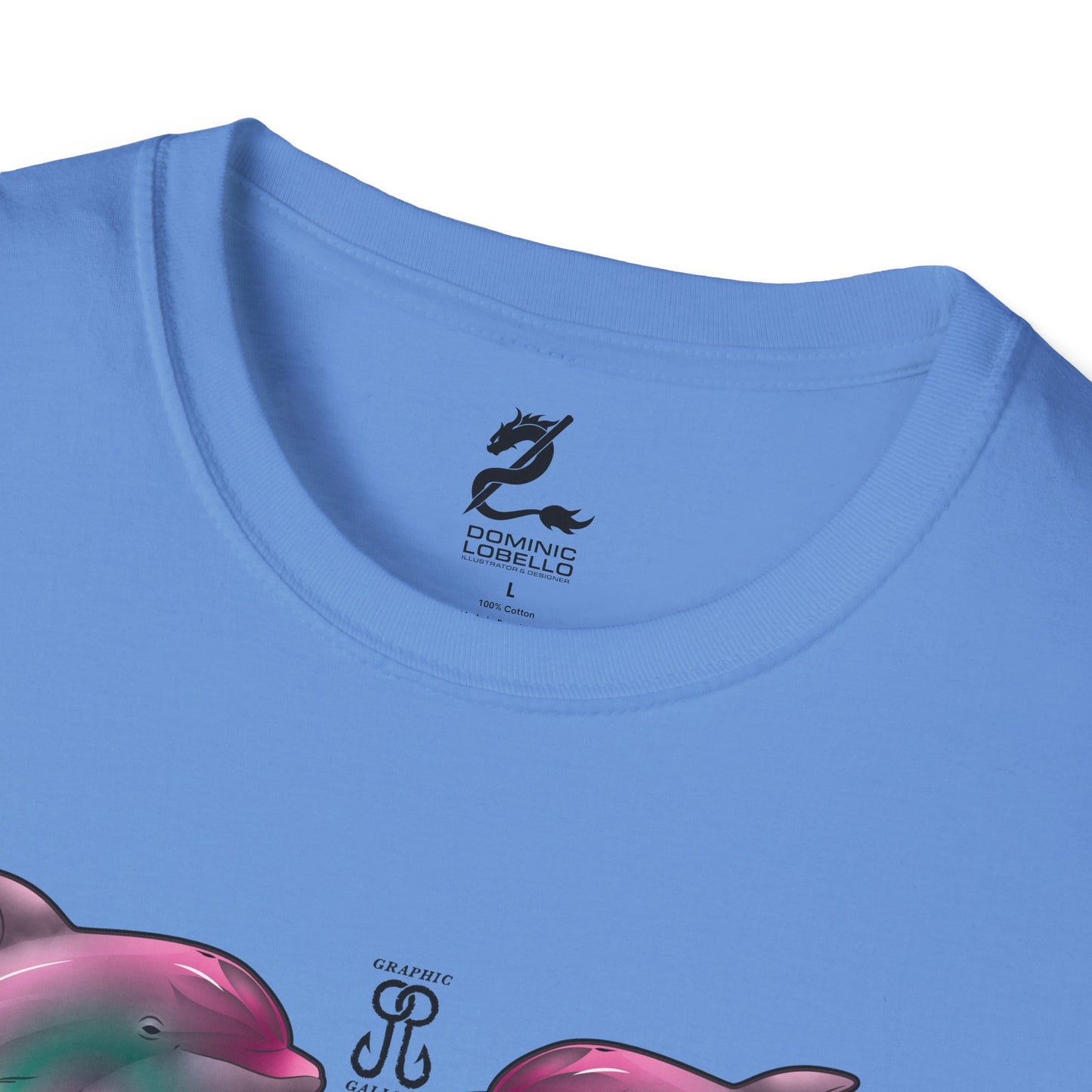 2 Breaching Happy Dolphins T-Shirt
