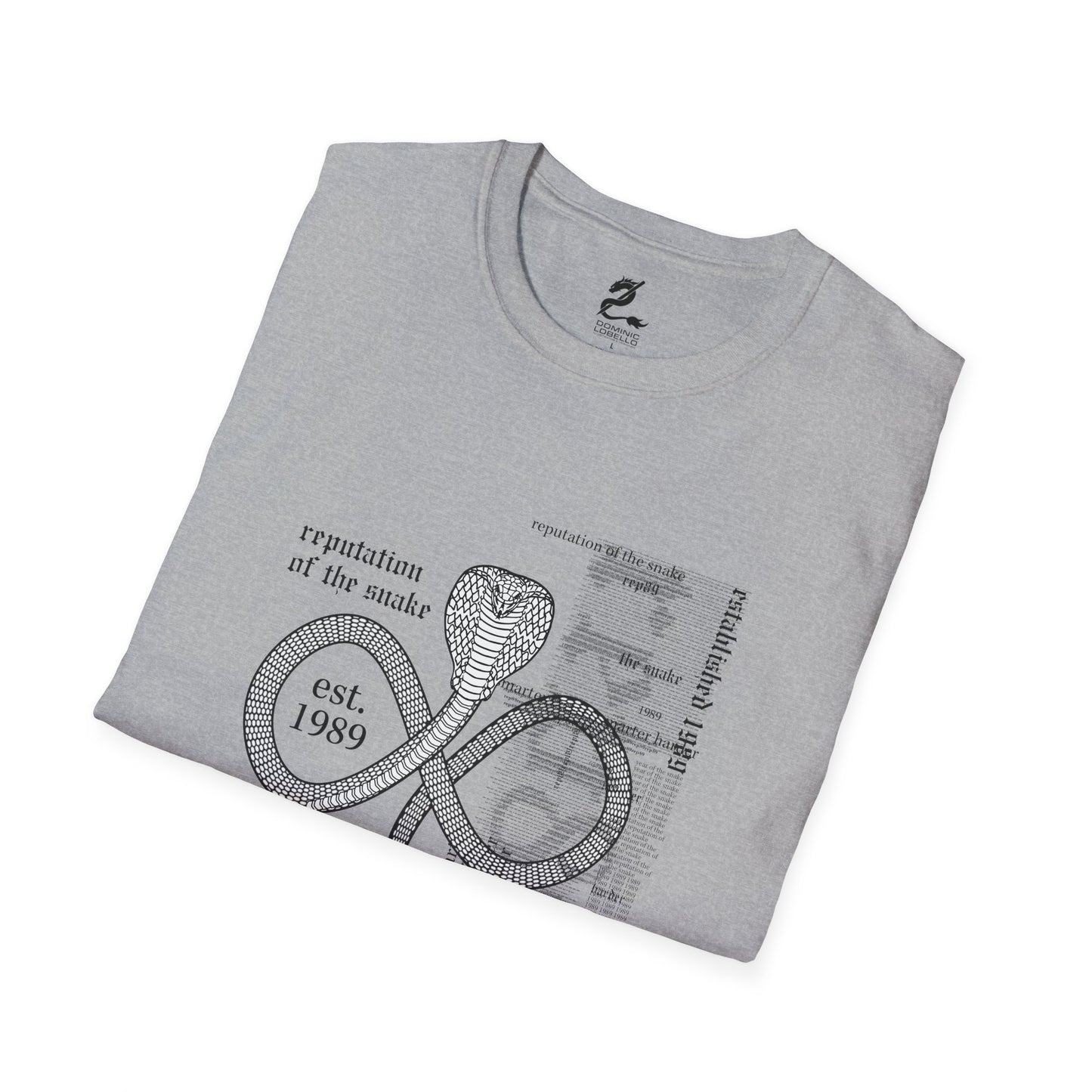 1989 Reputation of the Snake: Cobra Mark Swiftie T-shirt