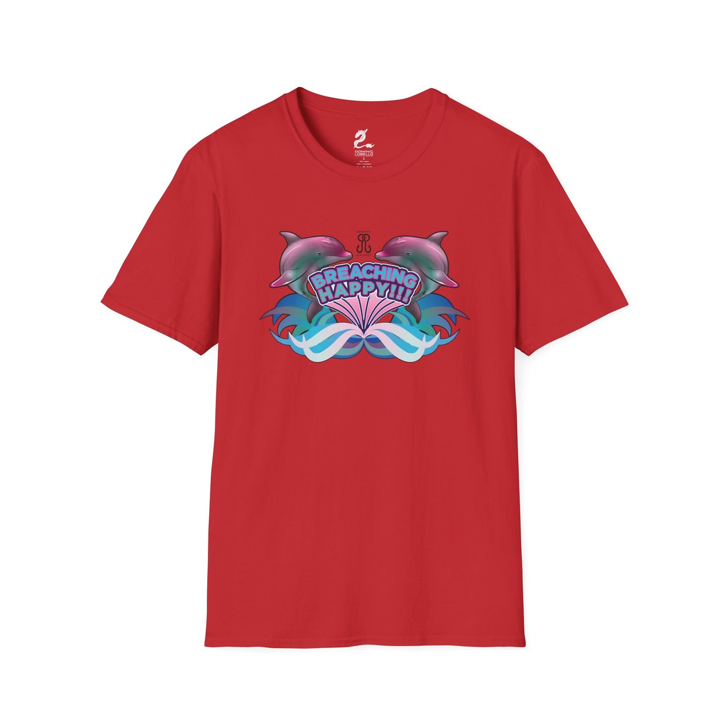 2 Breaching Happy Dolphins T-Shirt