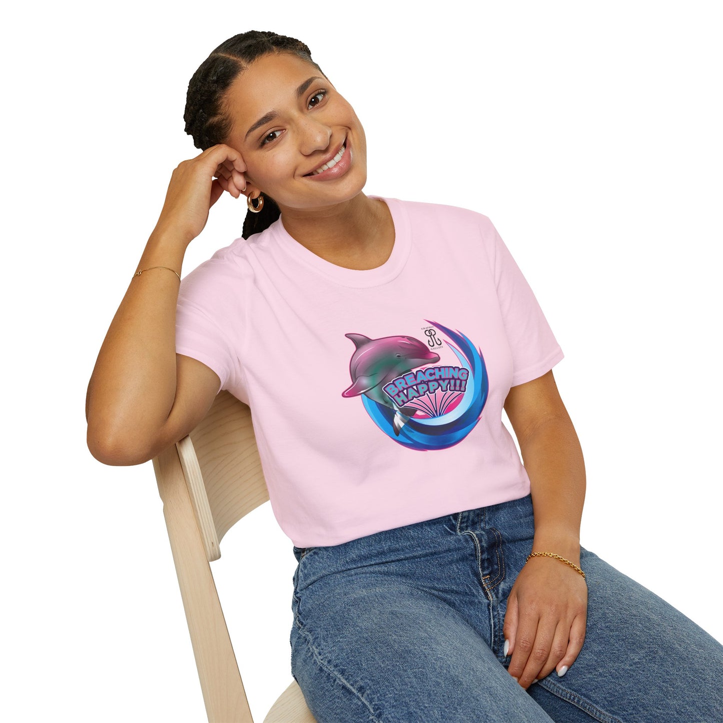 Breaching Happy Dolphin T-Shirt