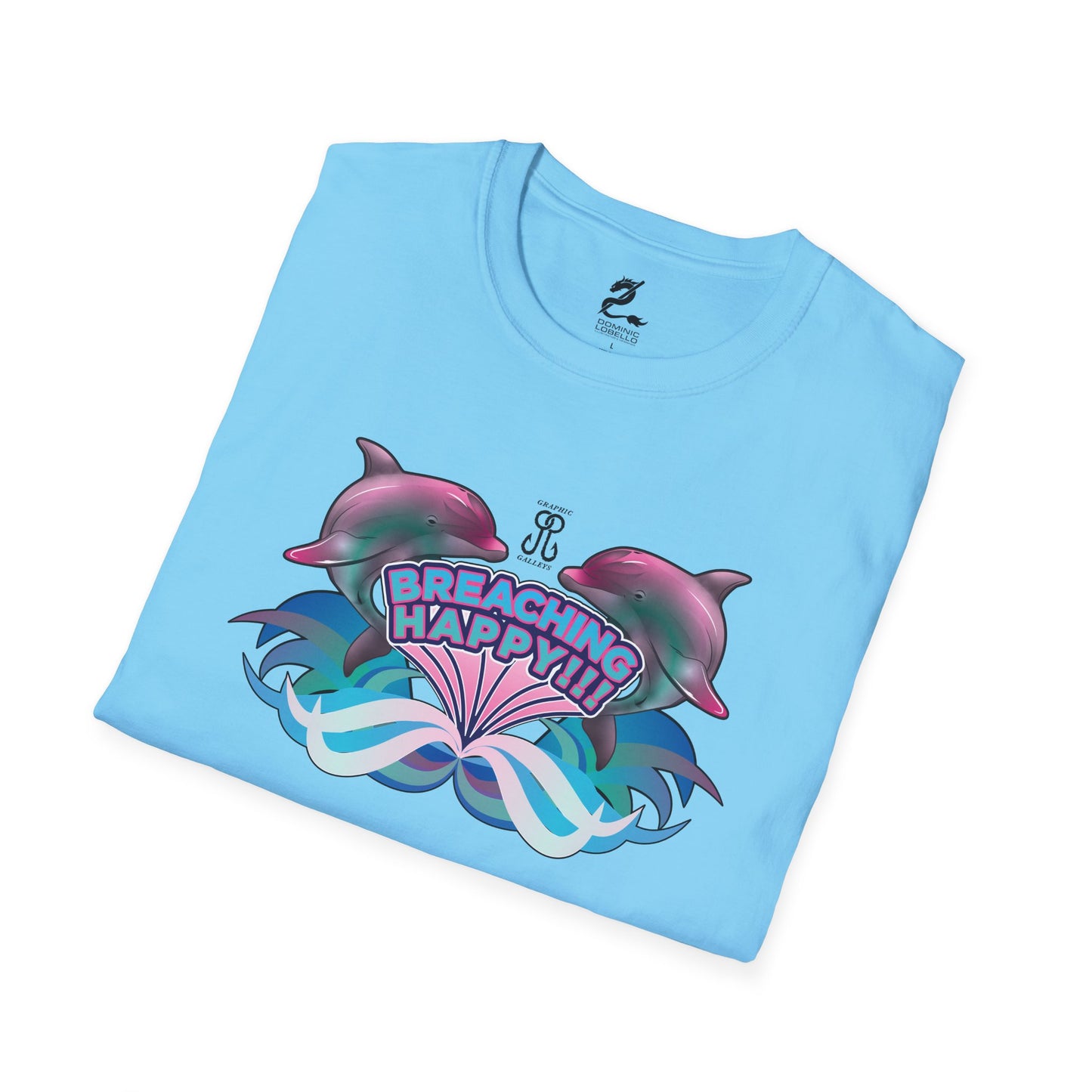 2 Breaching Happy Dolphins T-Shirt
