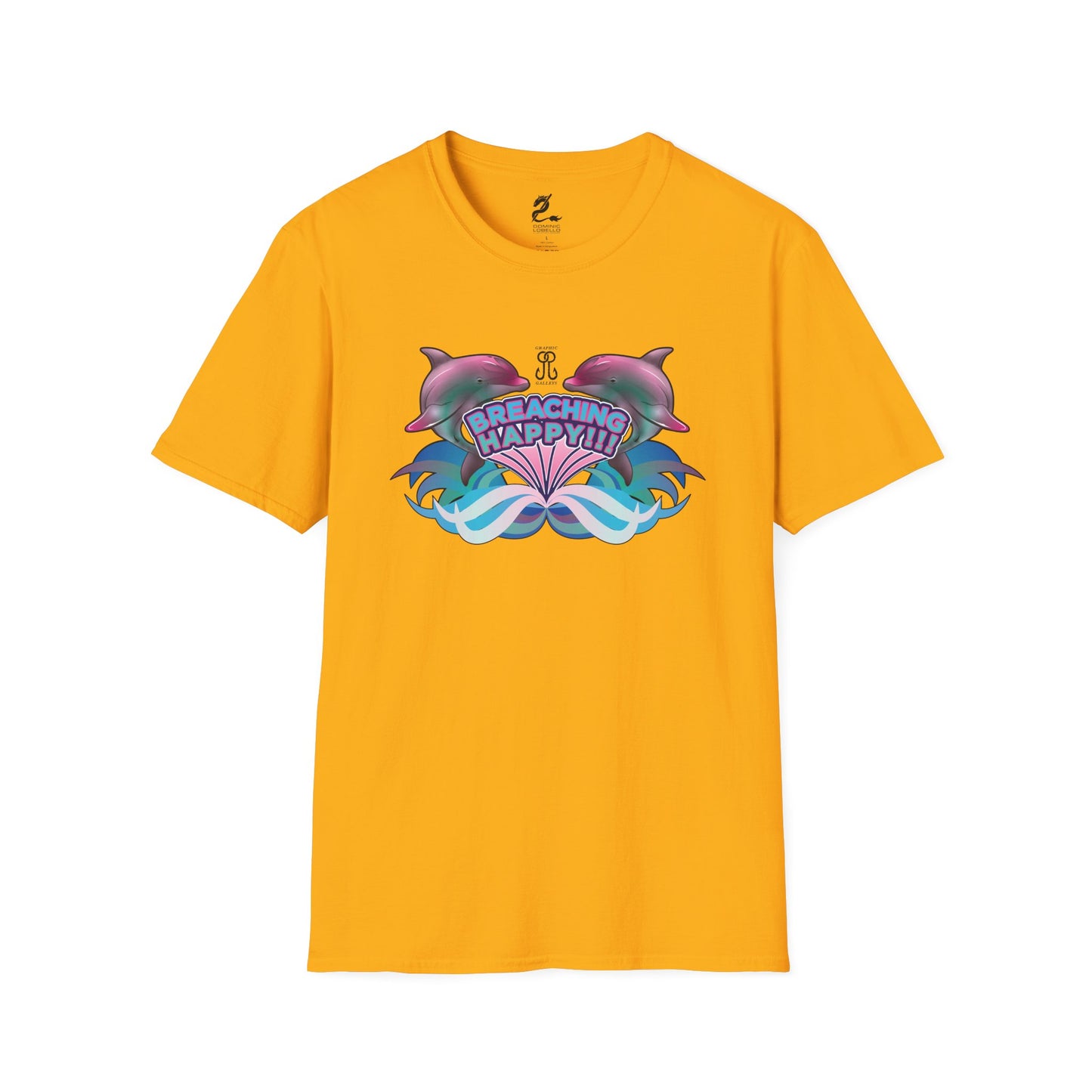 2 Breaching Happy Dolphins T-Shirt