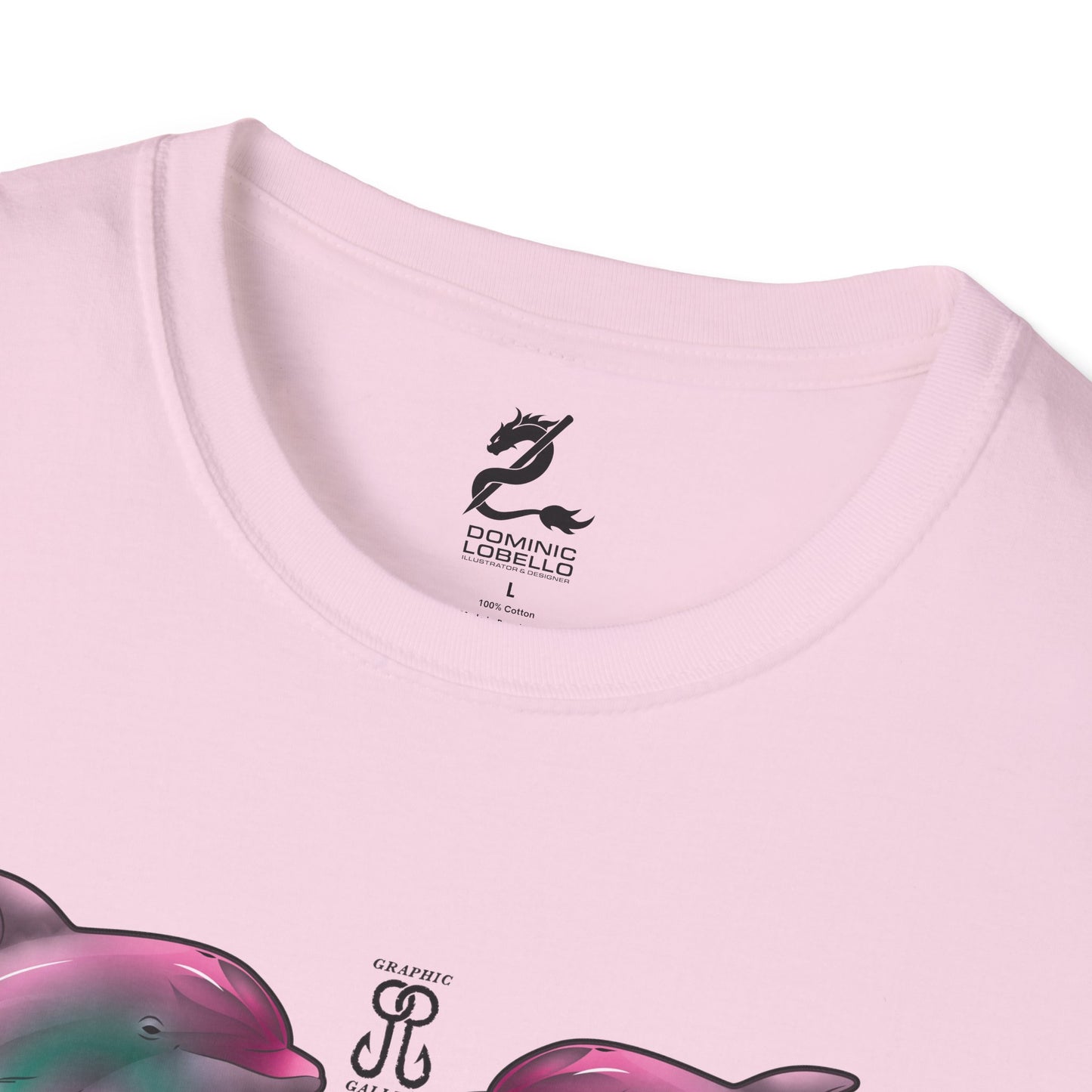 2 Breaching Happy Dolphins T-Shirt