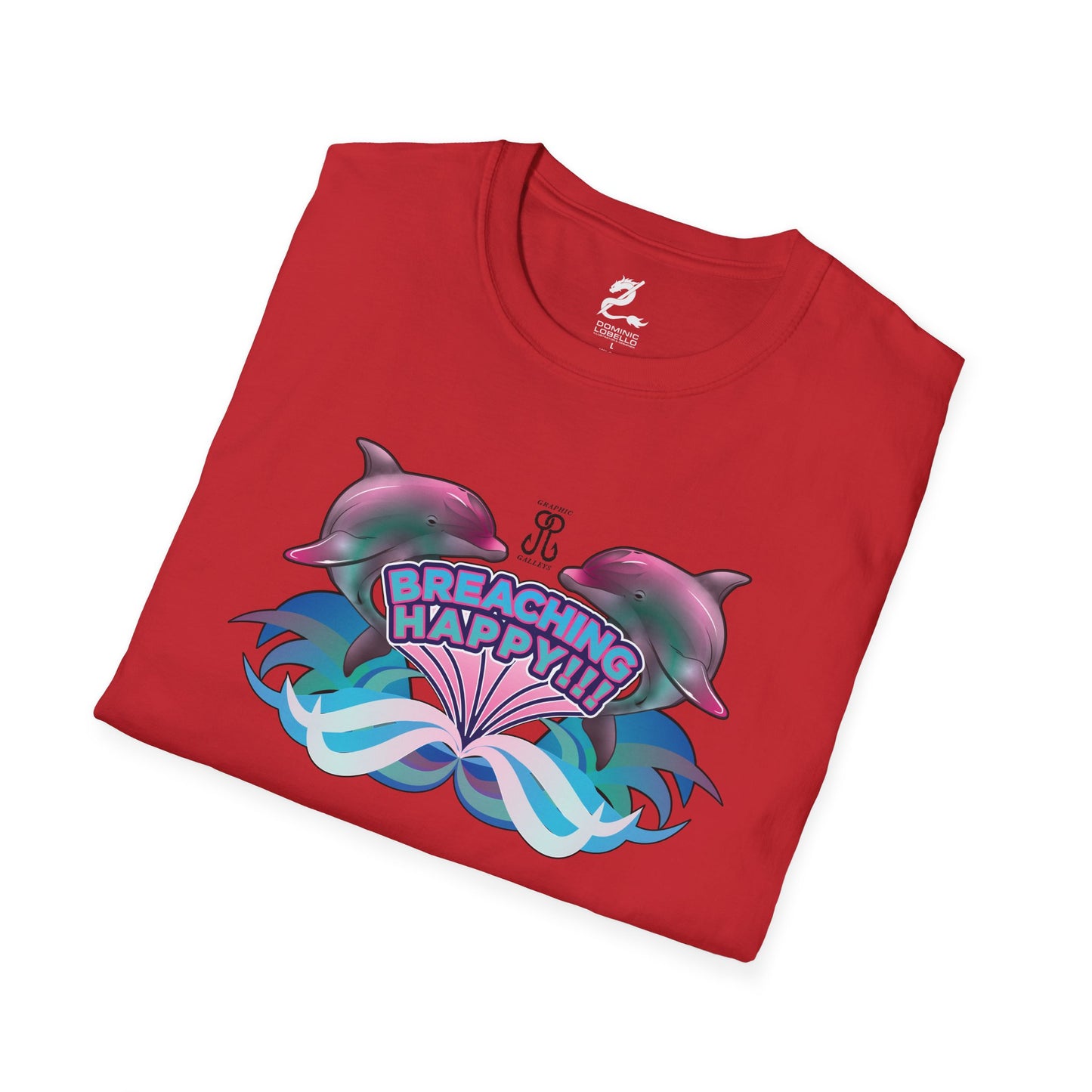 2 Breaching Happy Dolphins T-Shirt