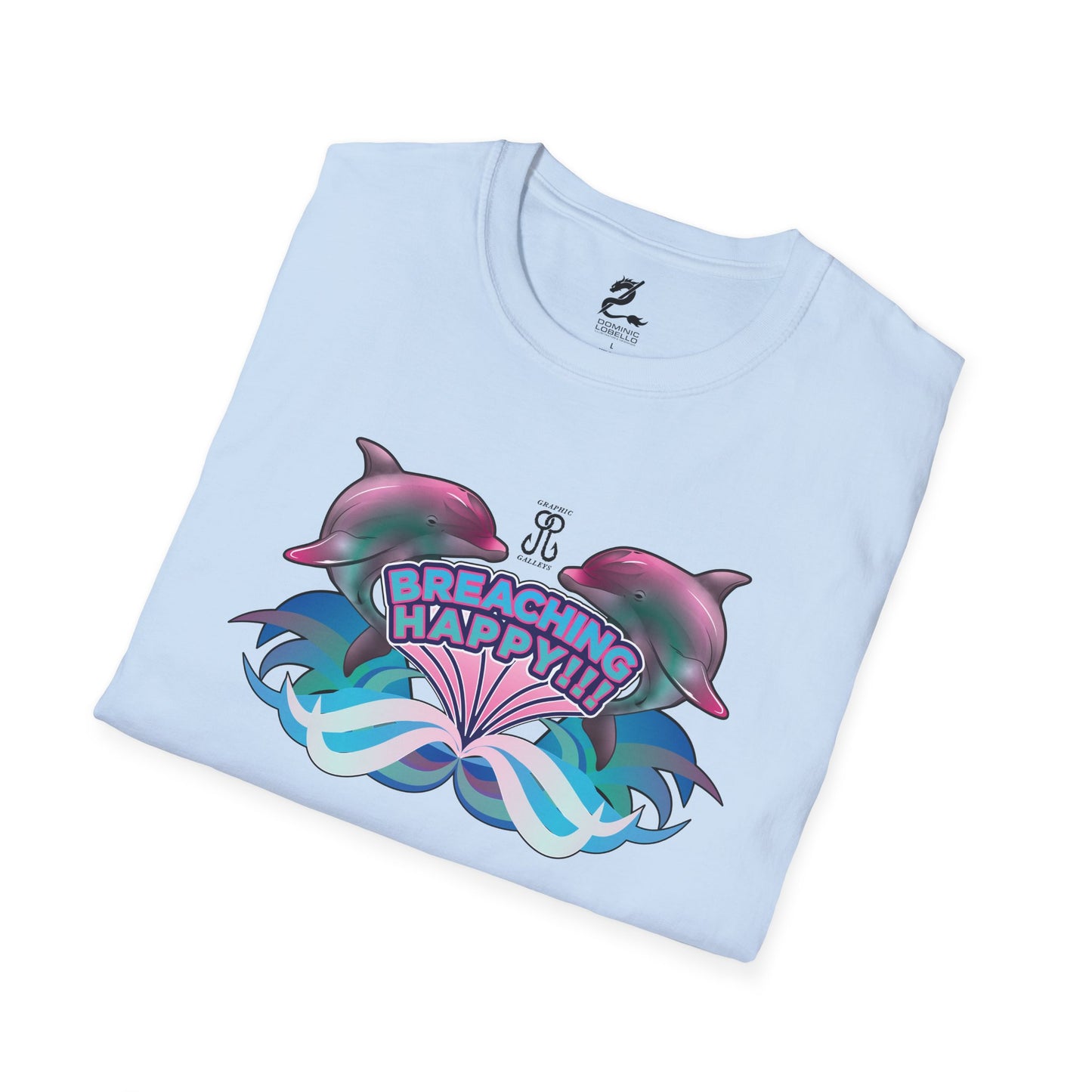 2 Breaching Happy Dolphins T-Shirt