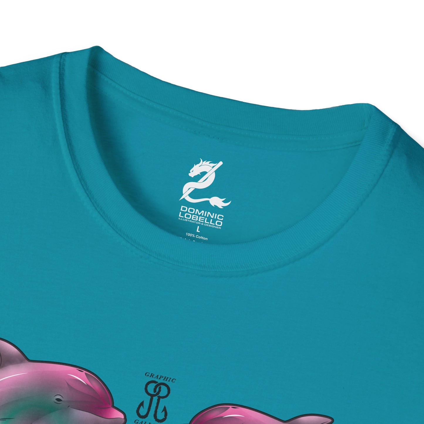 2 Breaching Happy Dolphins T-Shirt