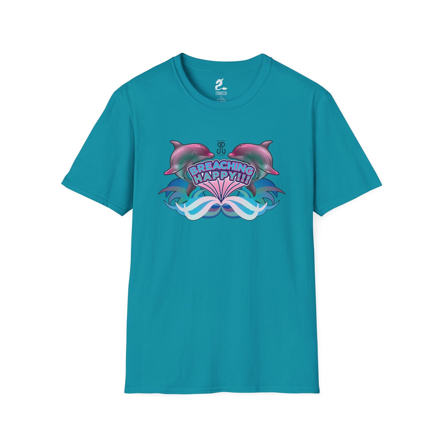 2 Breaching Happy Dolphins T-Shirt