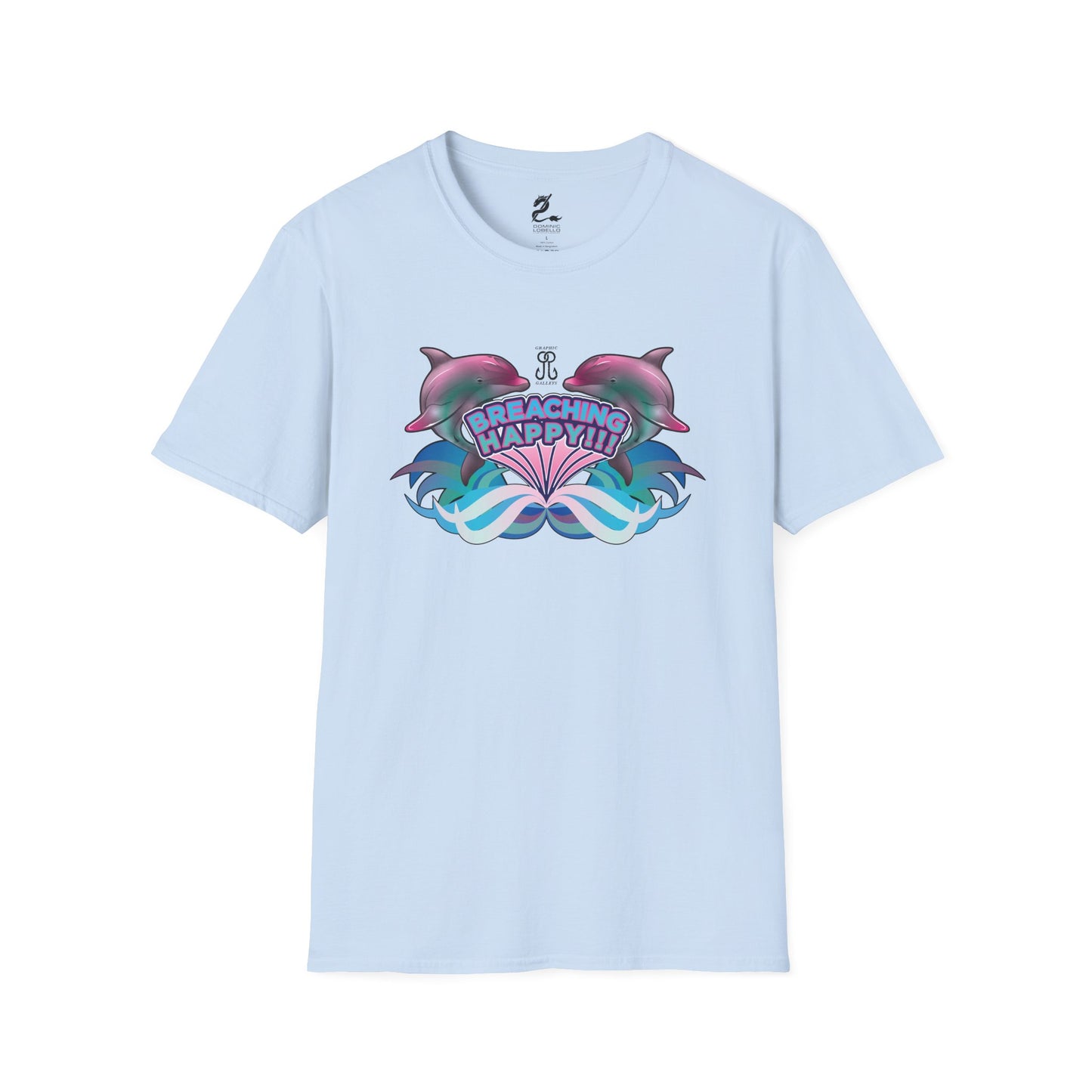 2 Breaching Happy Dolphins T-Shirt