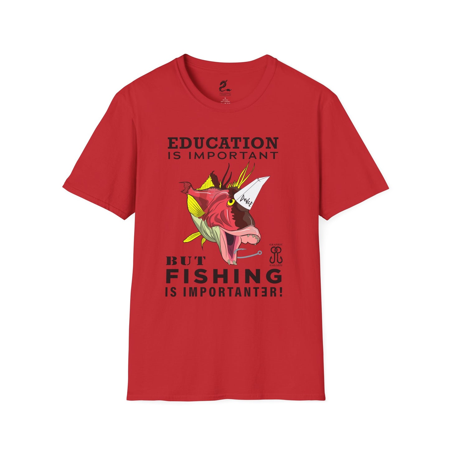 Fishing is Importanter Unisex Softstyle T-Shirt