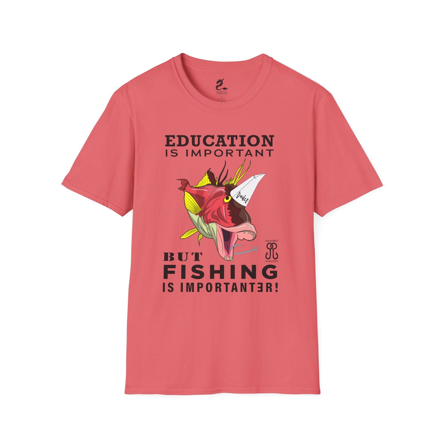 Fishing is Importanter Unisex Softstyle T-Shirt