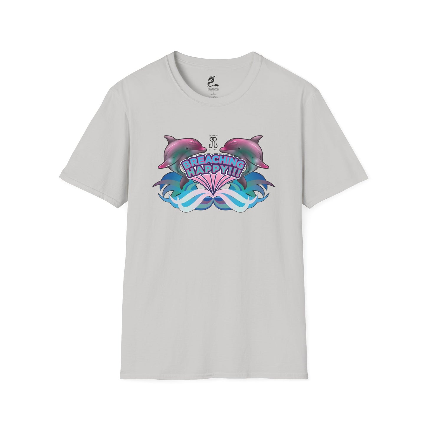 2 Breaching Happy Dolphins T-Shirt