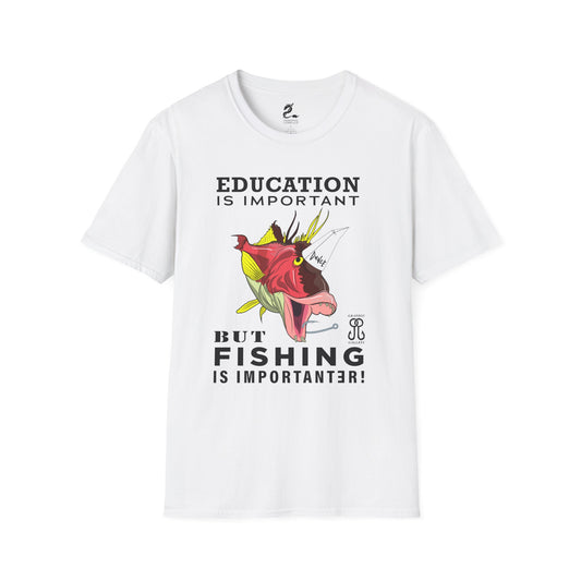 Fishing is Importanter Unisex Softstyle T-Shirt