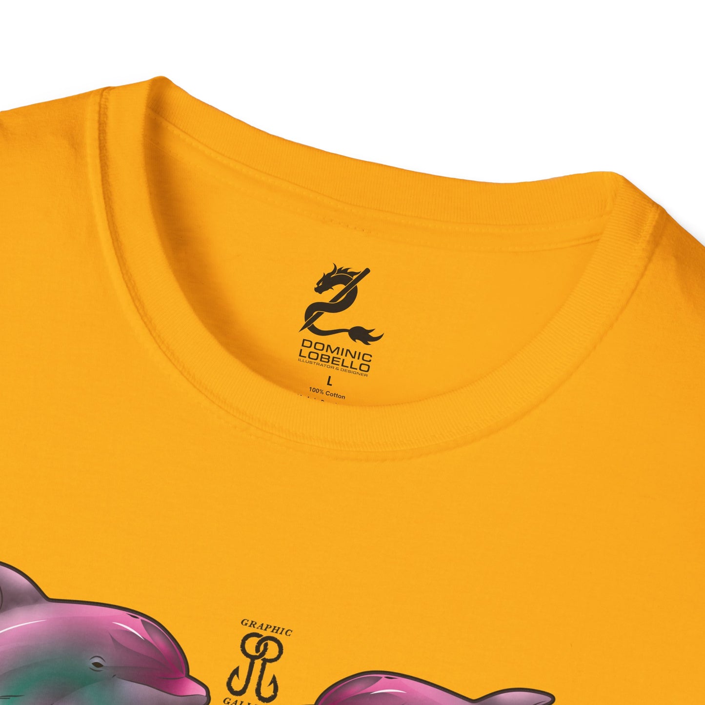 2 Breaching Happy Dolphins T-Shirt