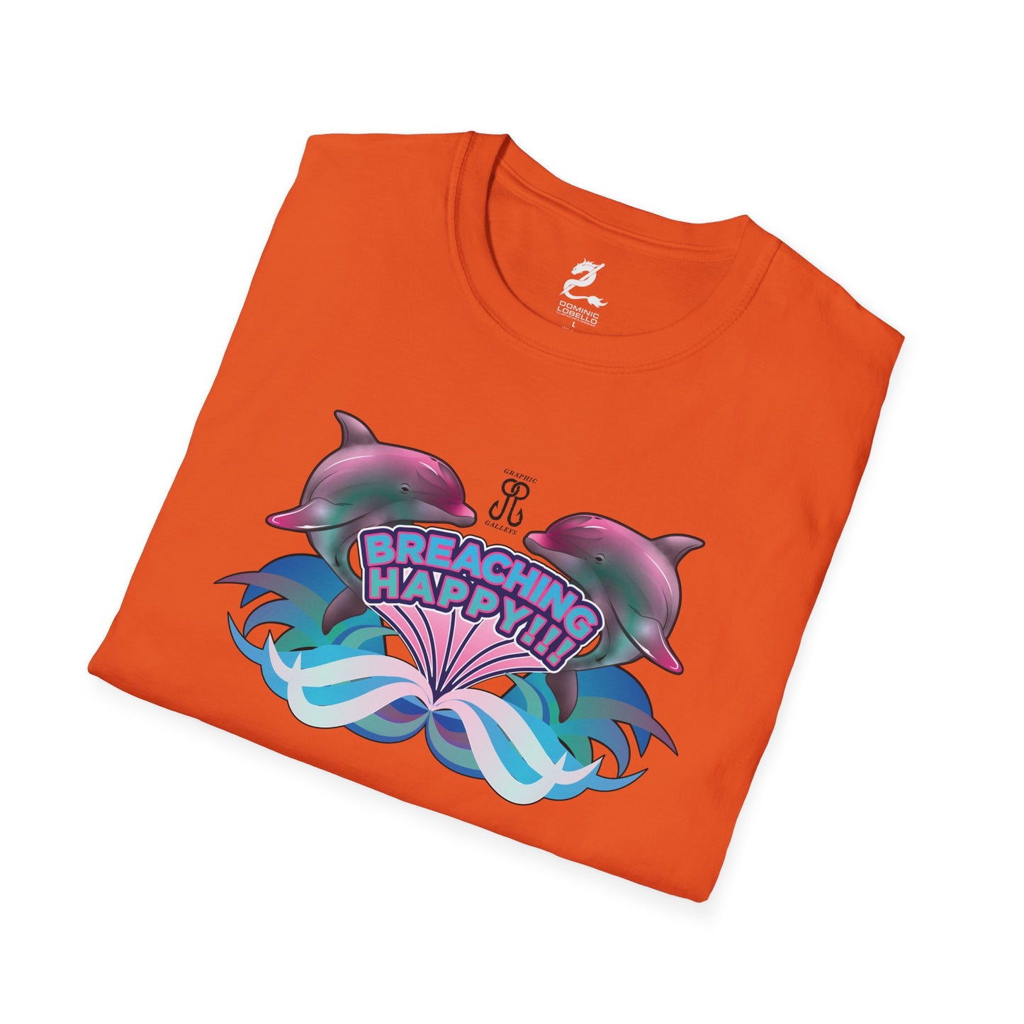 2 Breaching Happy Dolphins T-Shirt