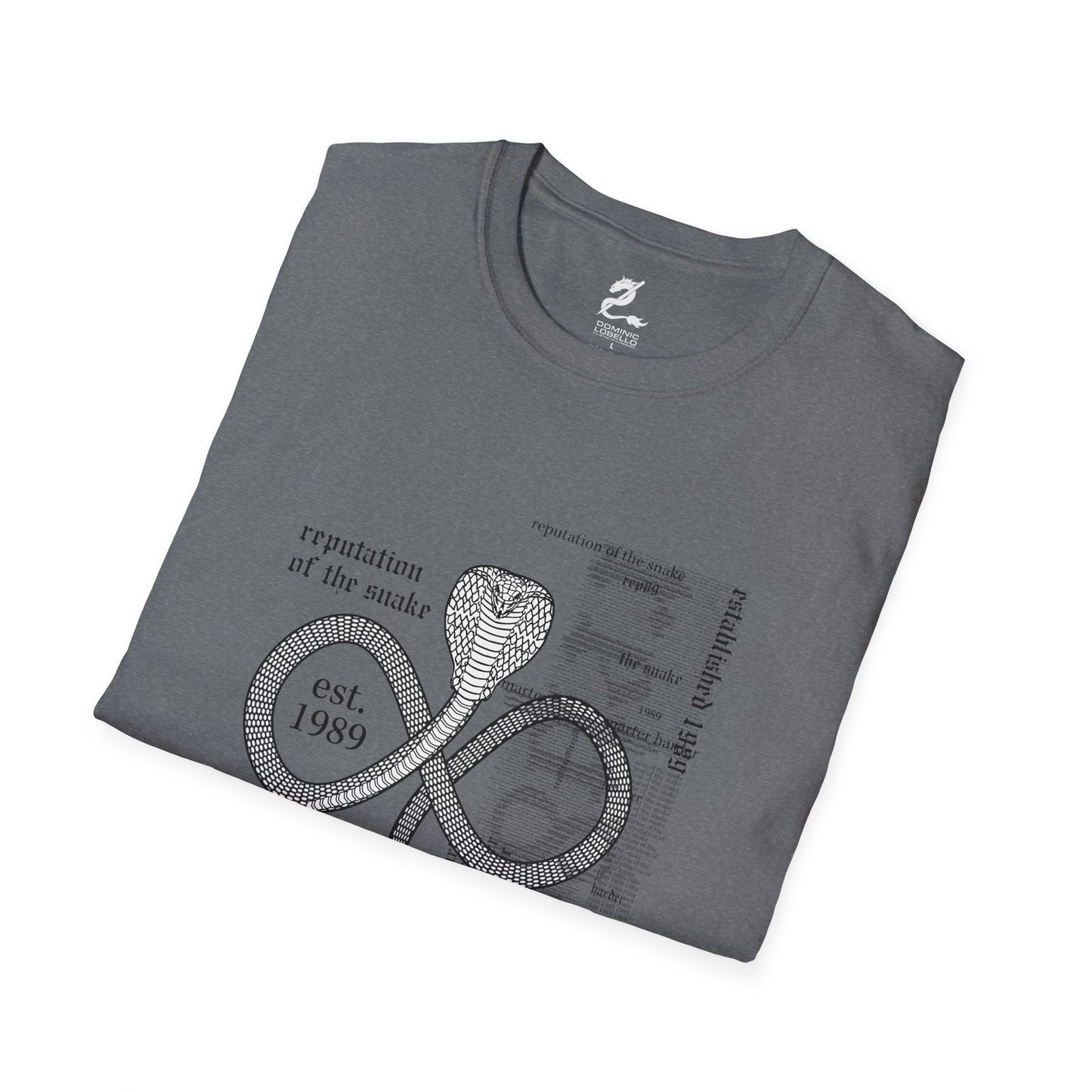 1989 Reputation of the Snake: Cobra Mark Swiftie T-shirt