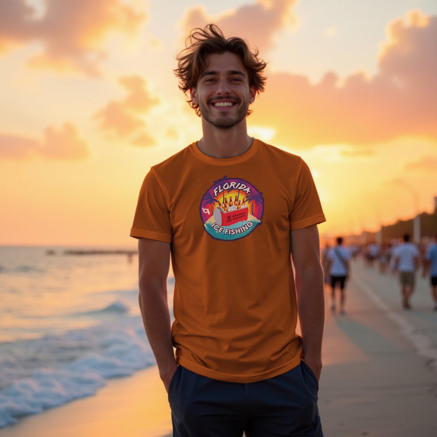 Florida Ice Fishing Humor T-Shirt