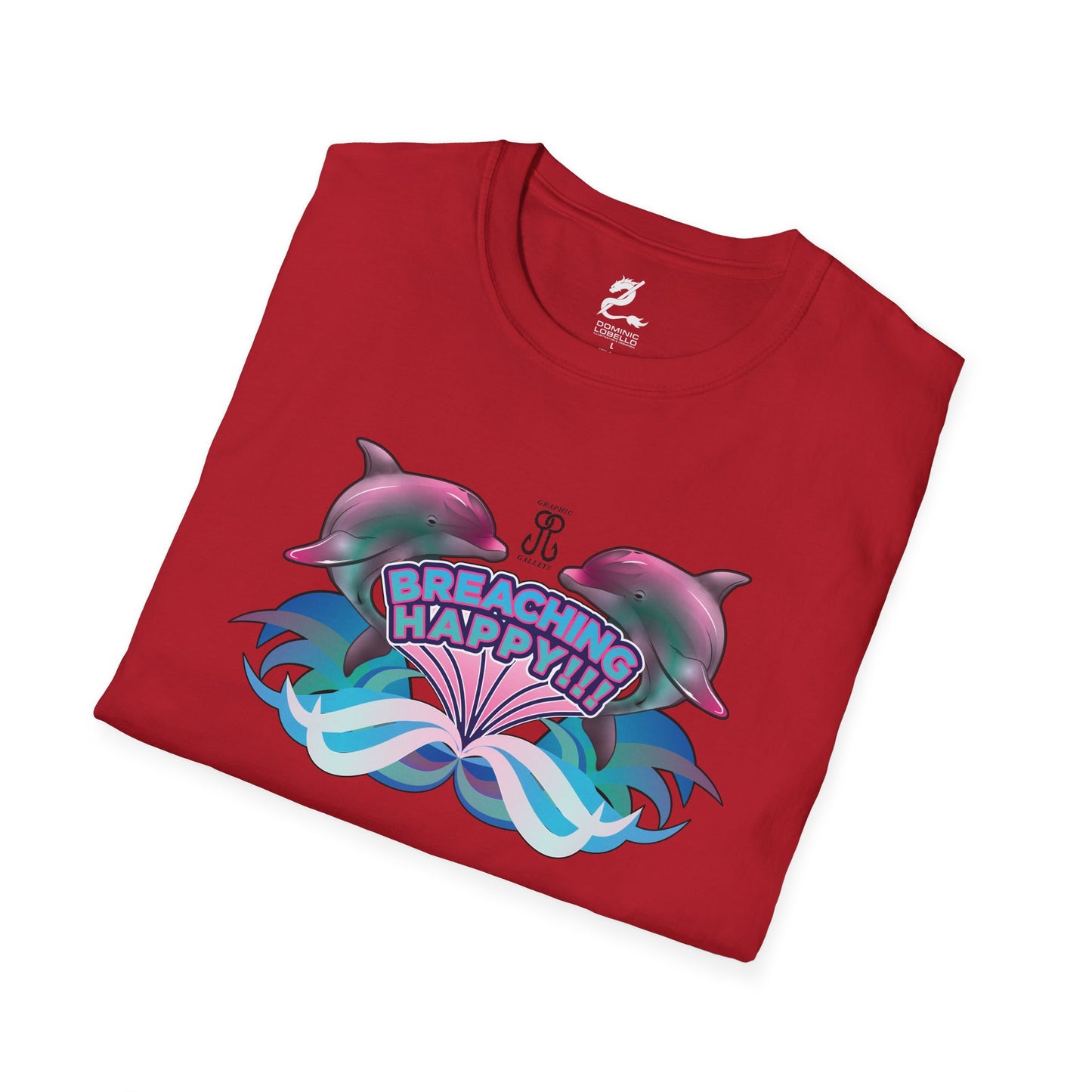 2 Breaching Happy Dolphins T-Shirt