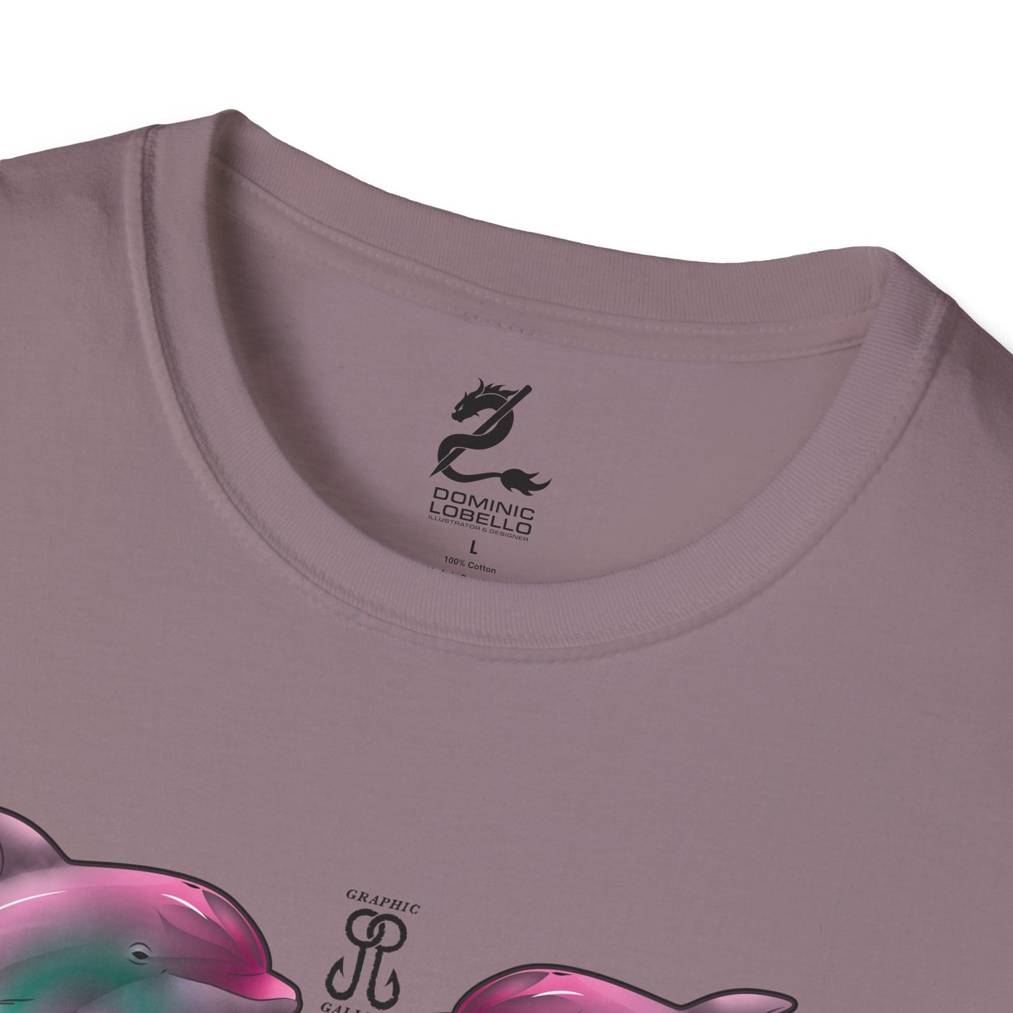 2 Breaching Happy Dolphins T-Shirt