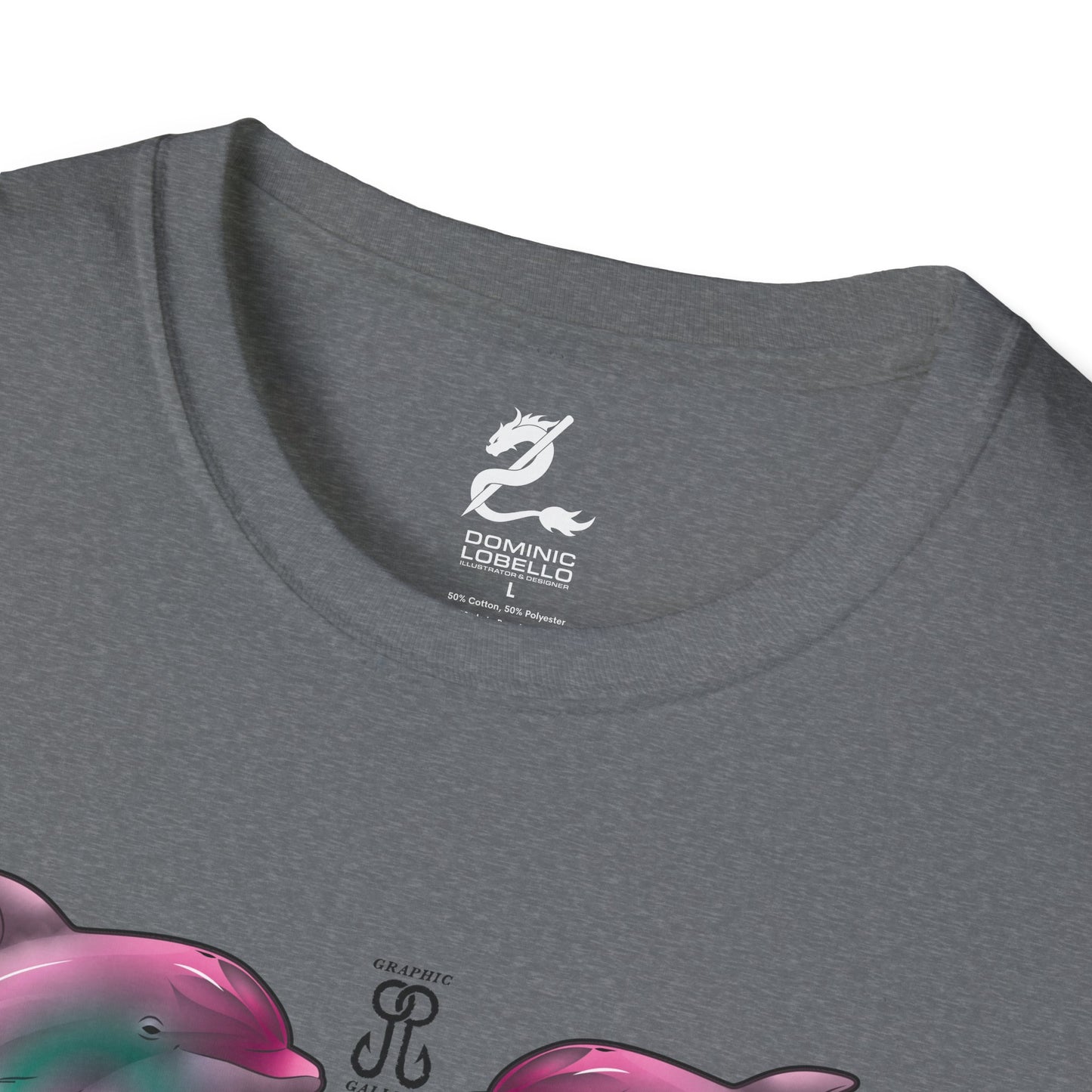 2 Breaching Happy Dolphins T-Shirt