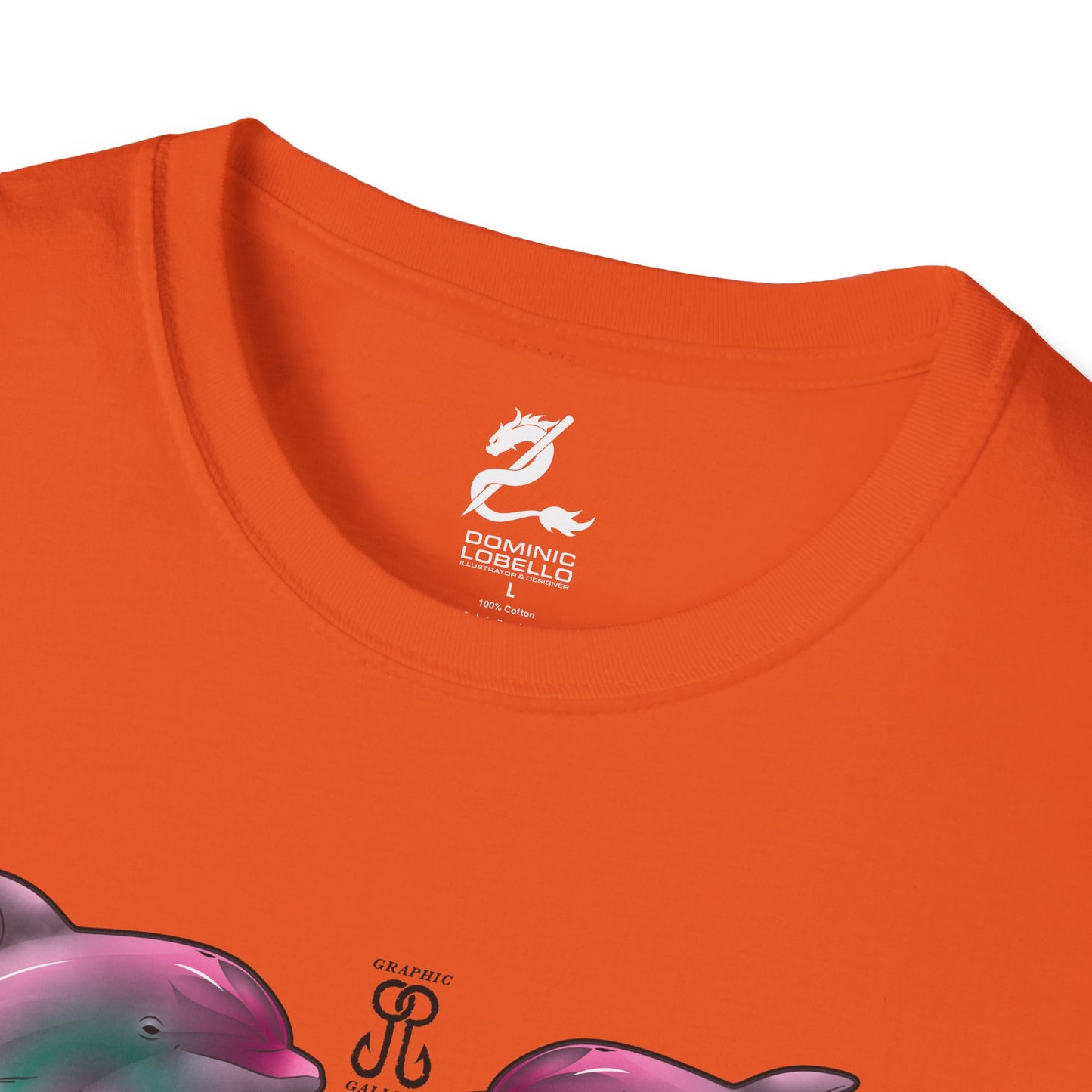 2 Breaching Happy Dolphins T-Shirt