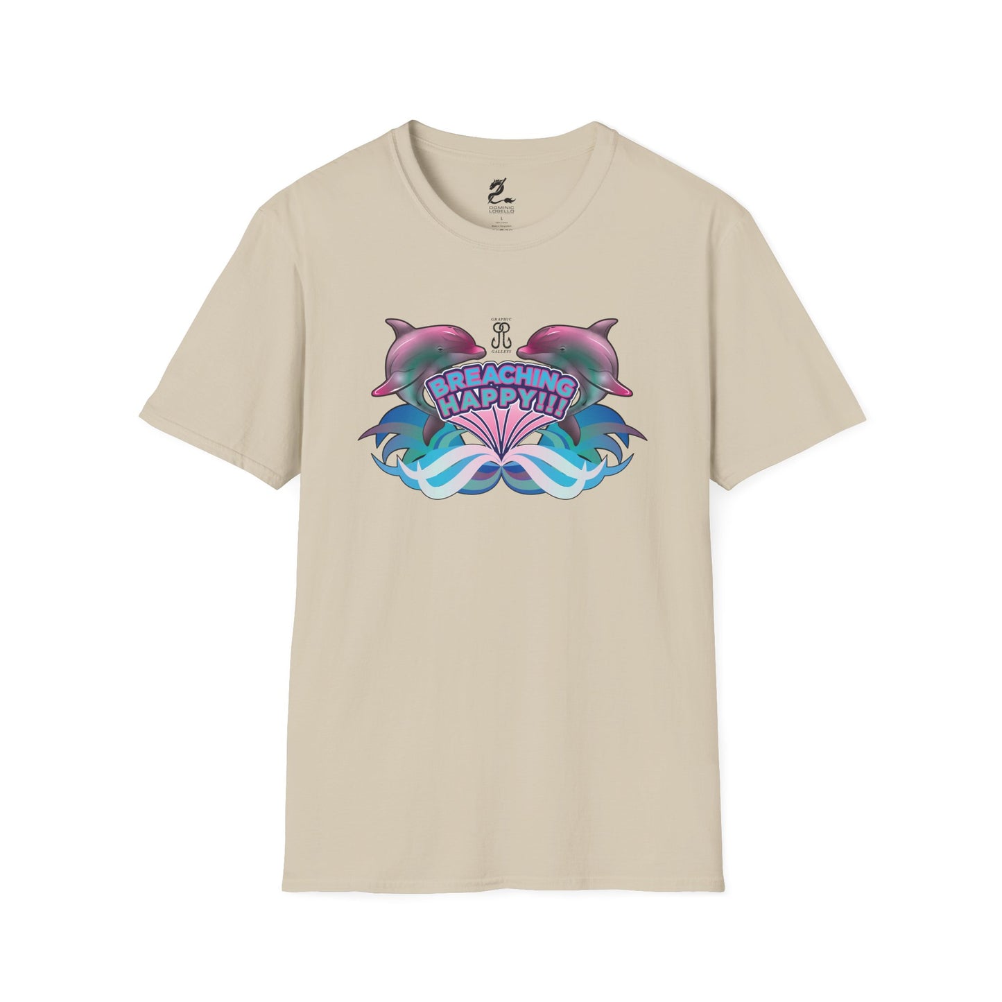 2 Breaching Happy Dolphins T-Shirt