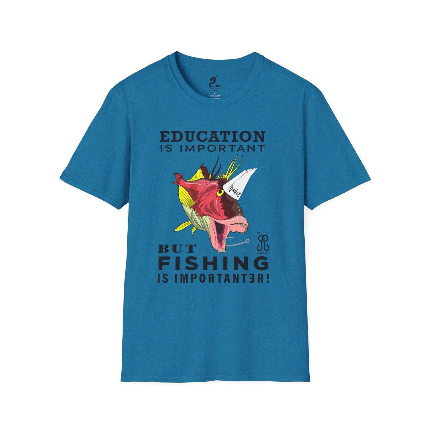 Fishing is Importanter Unisex Softstyle T-Shirt