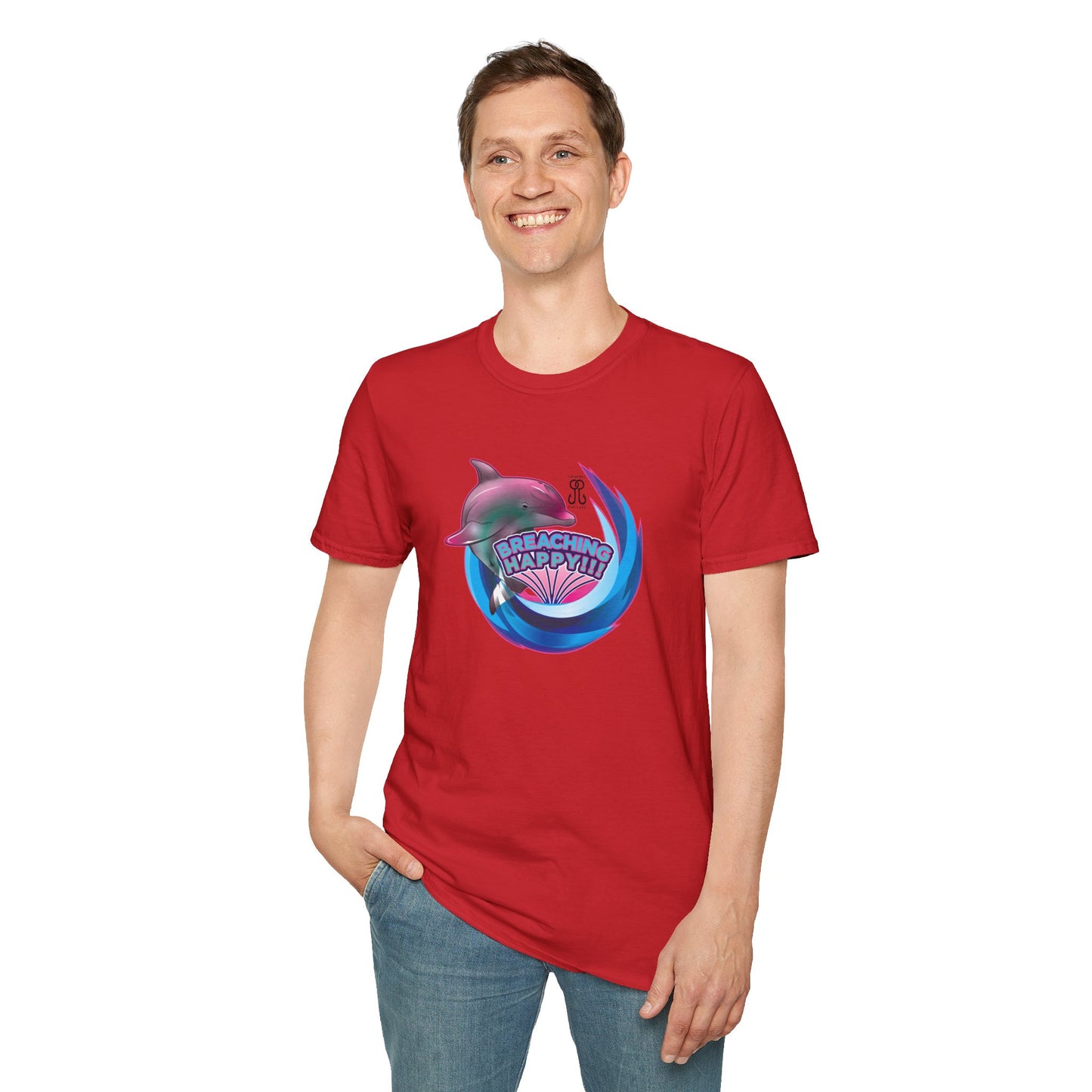 Breaching Happy Dolphin T-Shirt