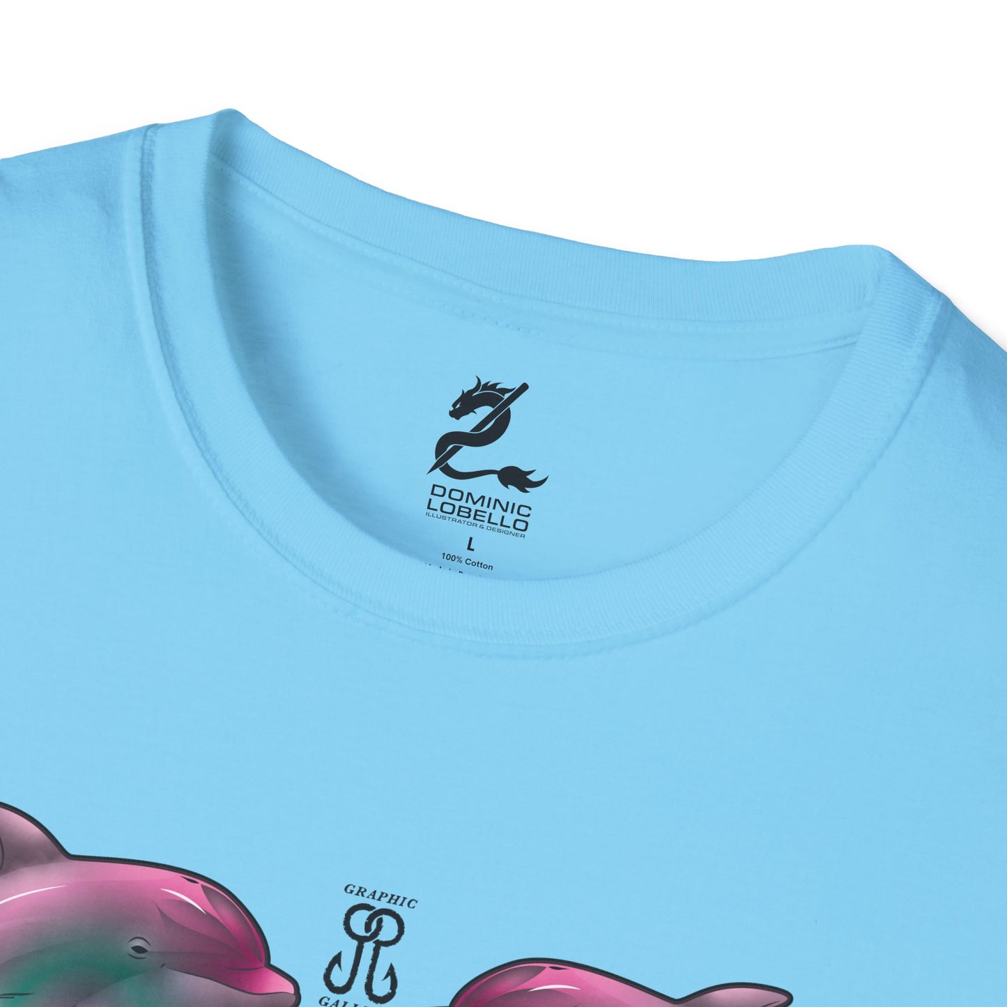 2 Breaching Happy Dolphins T-Shirt