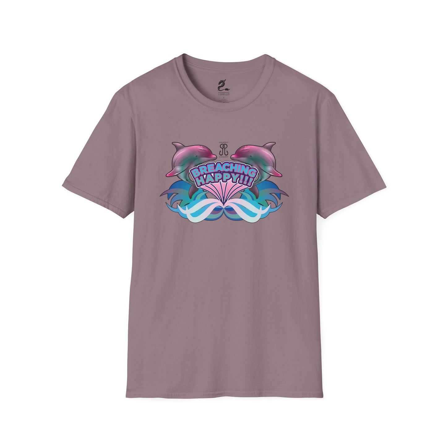 2 Breaching Happy Dolphins T-Shirt