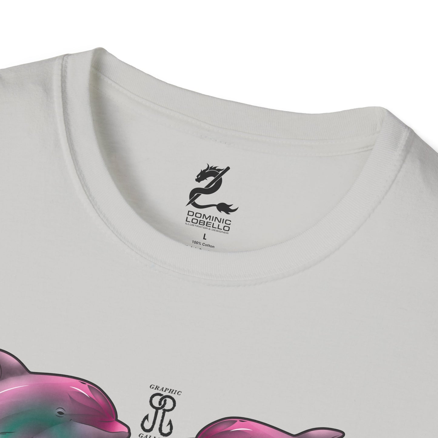 2 Breaching Happy Dolphins T-Shirt
