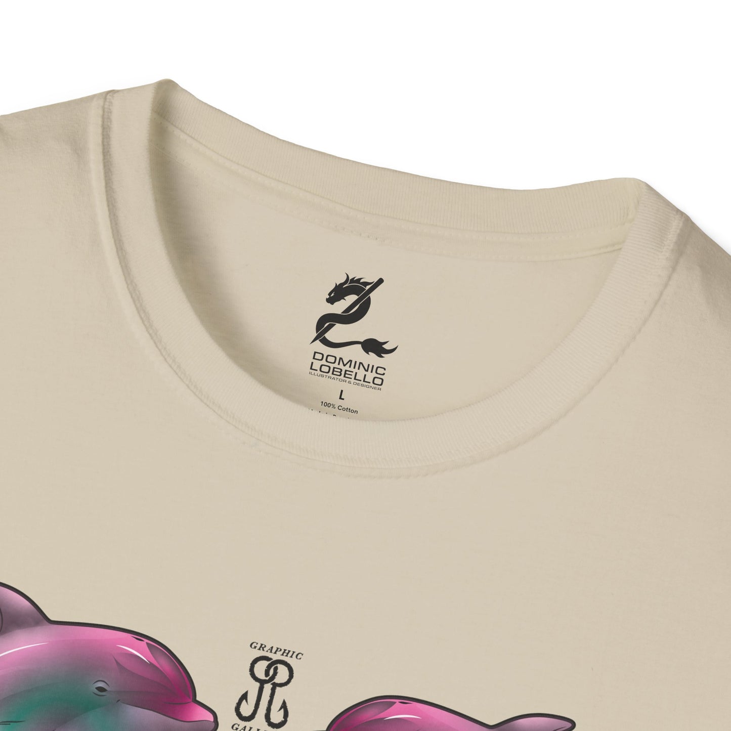 2 Breaching Happy Dolphins T-Shirt