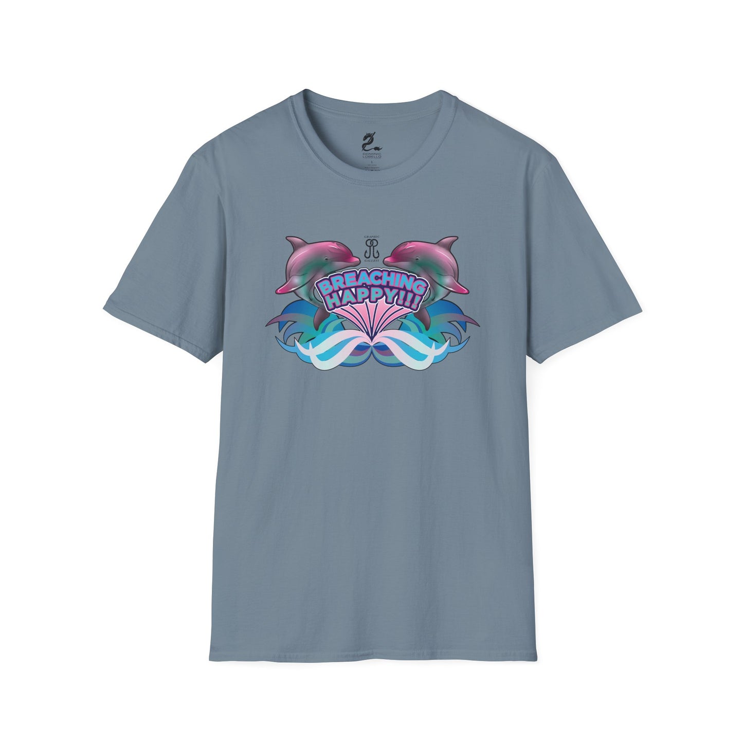 2 Breaching Happy Dolphins T-Shirt