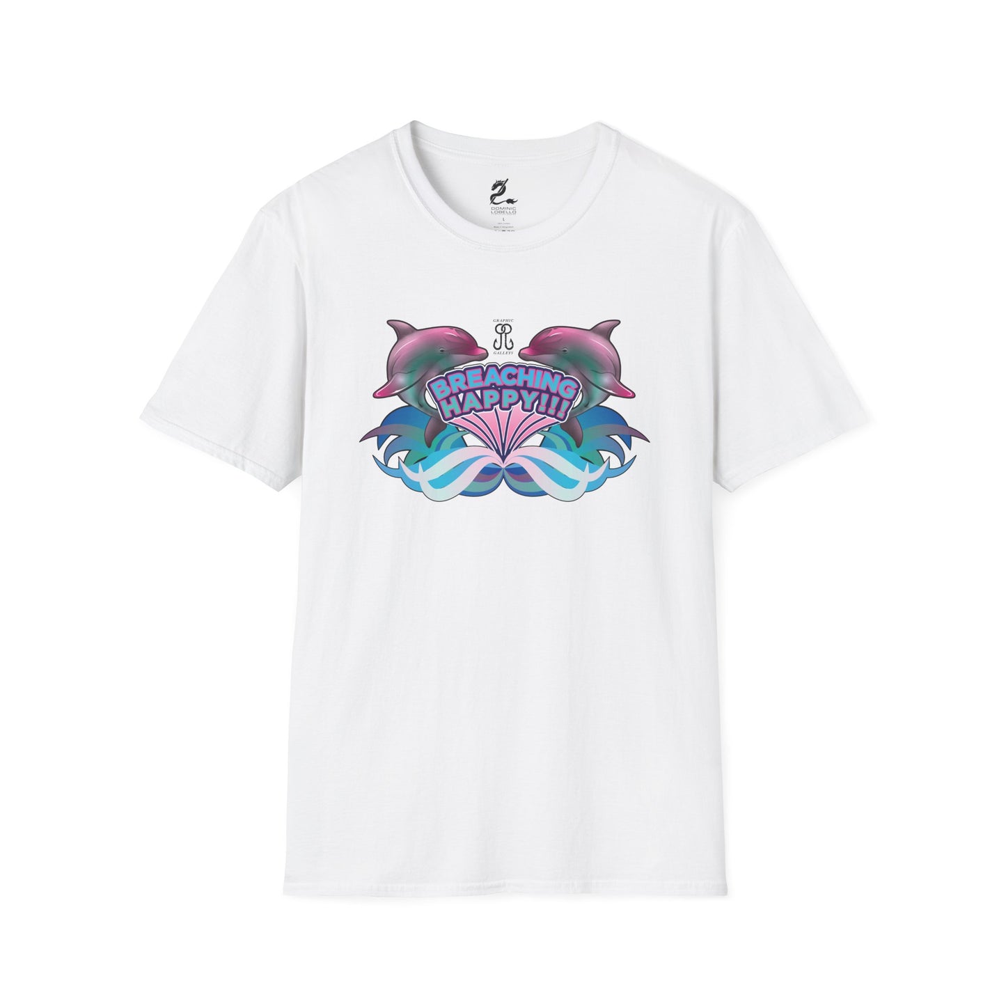 2 Breaching Happy Dolphins T-Shirt