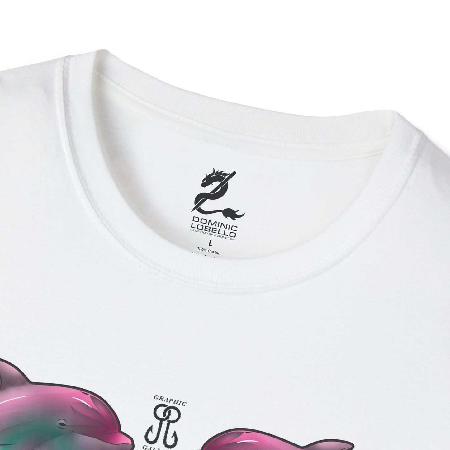 2 Breaching Happy Dolphins T-Shirt