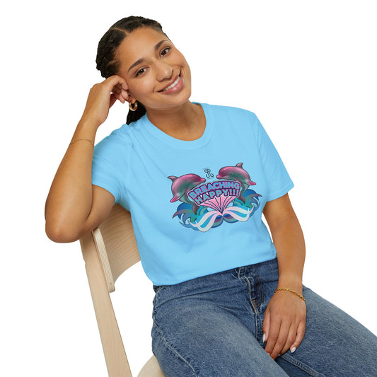 2 Breaching Happy Dolphins T-Shirt