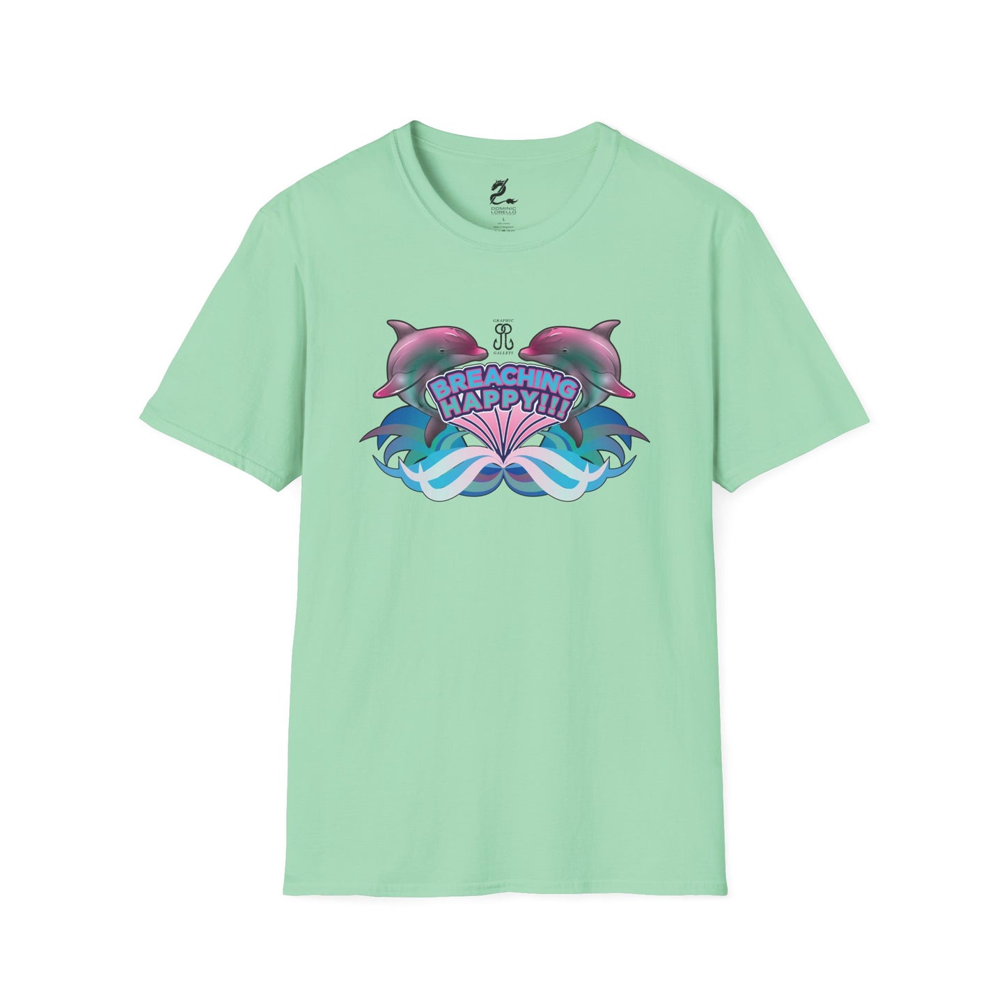 2 Breaching Happy Dolphins T-Shirt