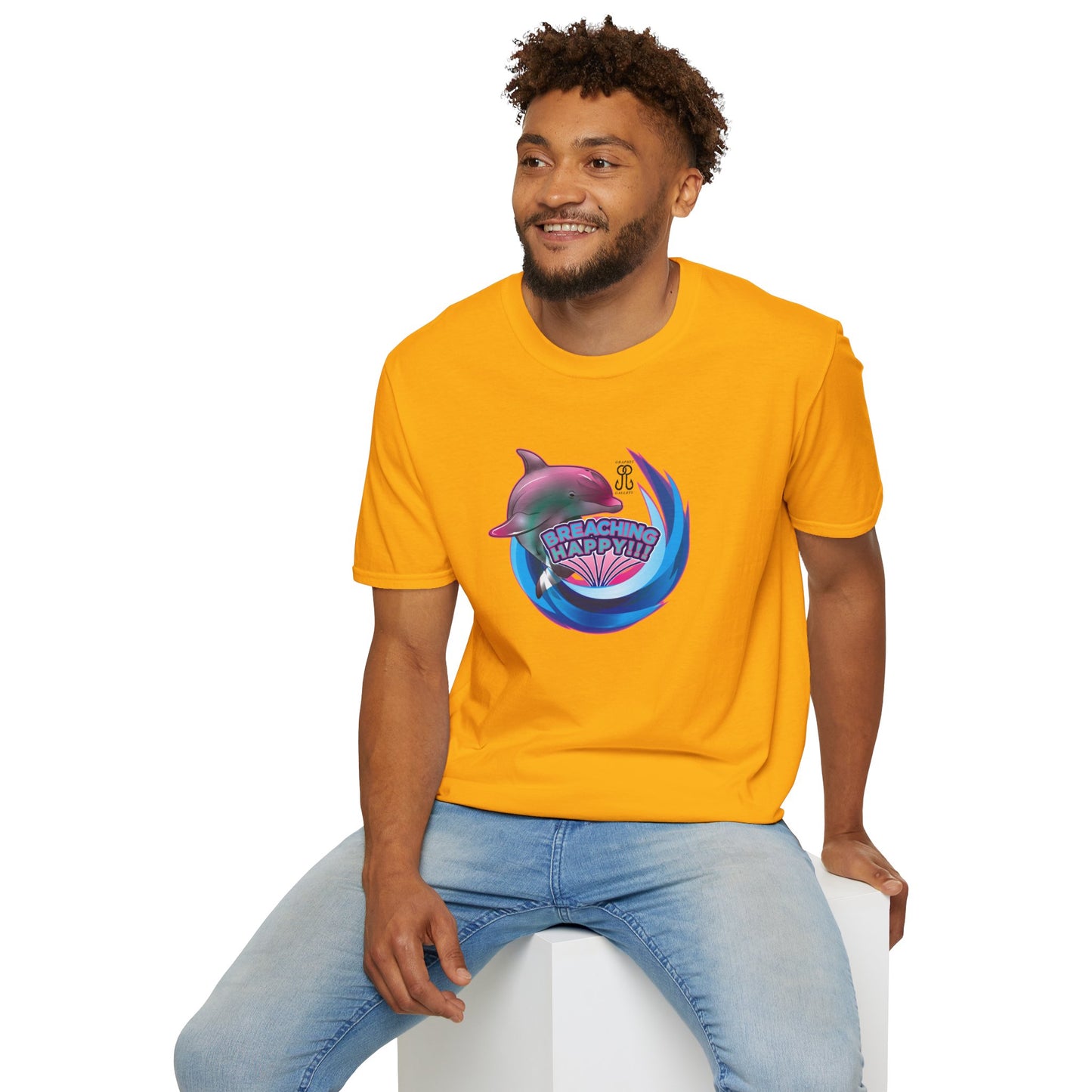 Breaching Happy Dolphin T-Shirt