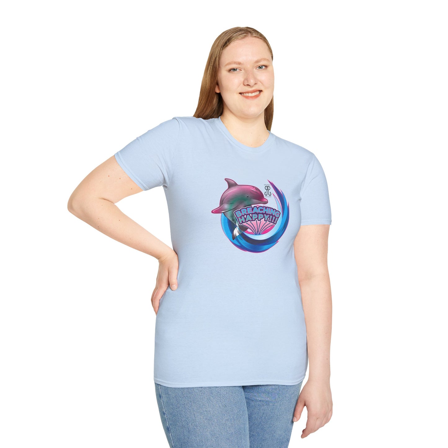 Breaching Happy Dolphin T-Shirt