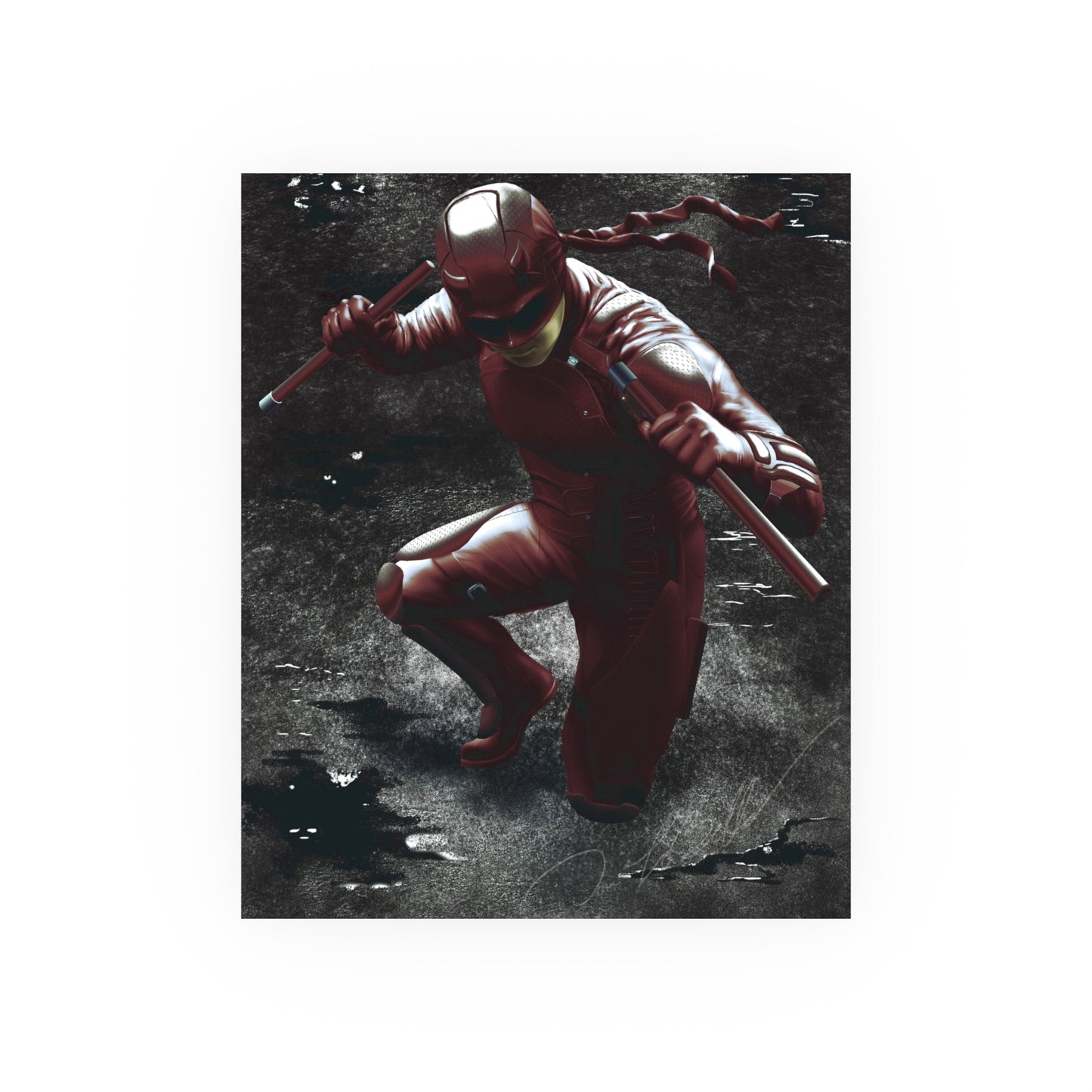 Realistic Daredevil Fanart Poster