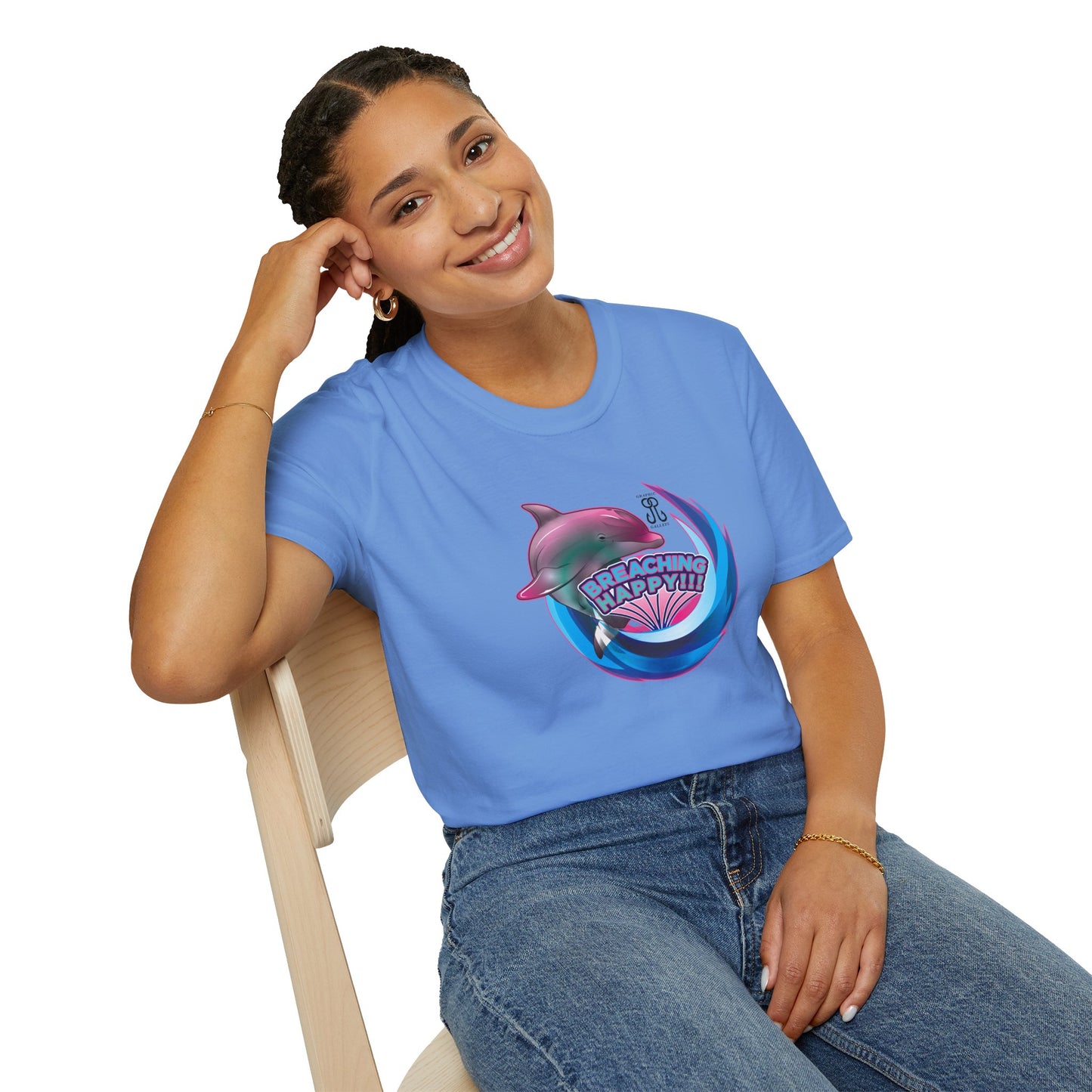 Breaching Happy Dolphin T-Shirt