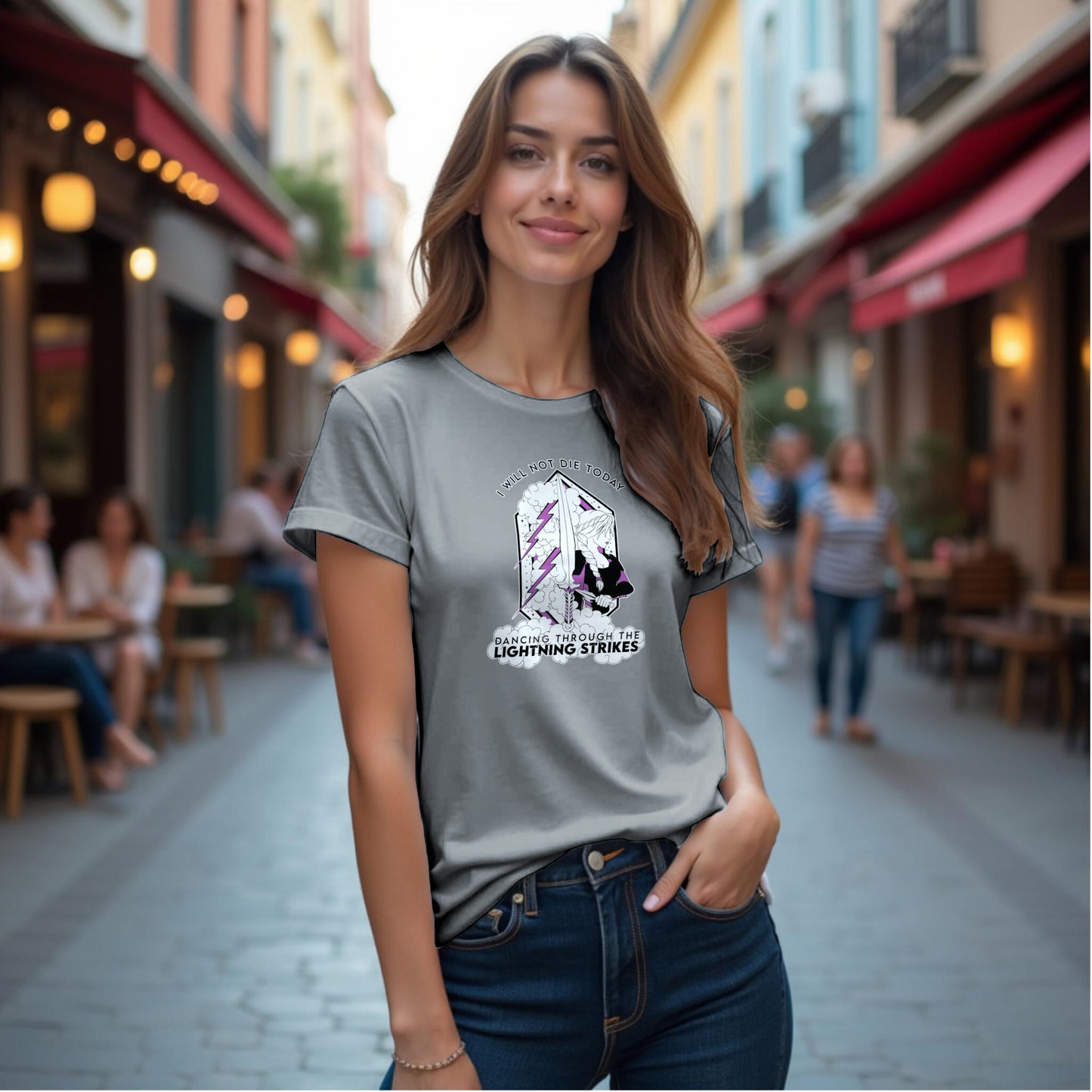 Violet Sorrengail /Swiftie Opalite Shirt “I Will Not Die Today” / “Dancing Through the Lightning Strikes”
