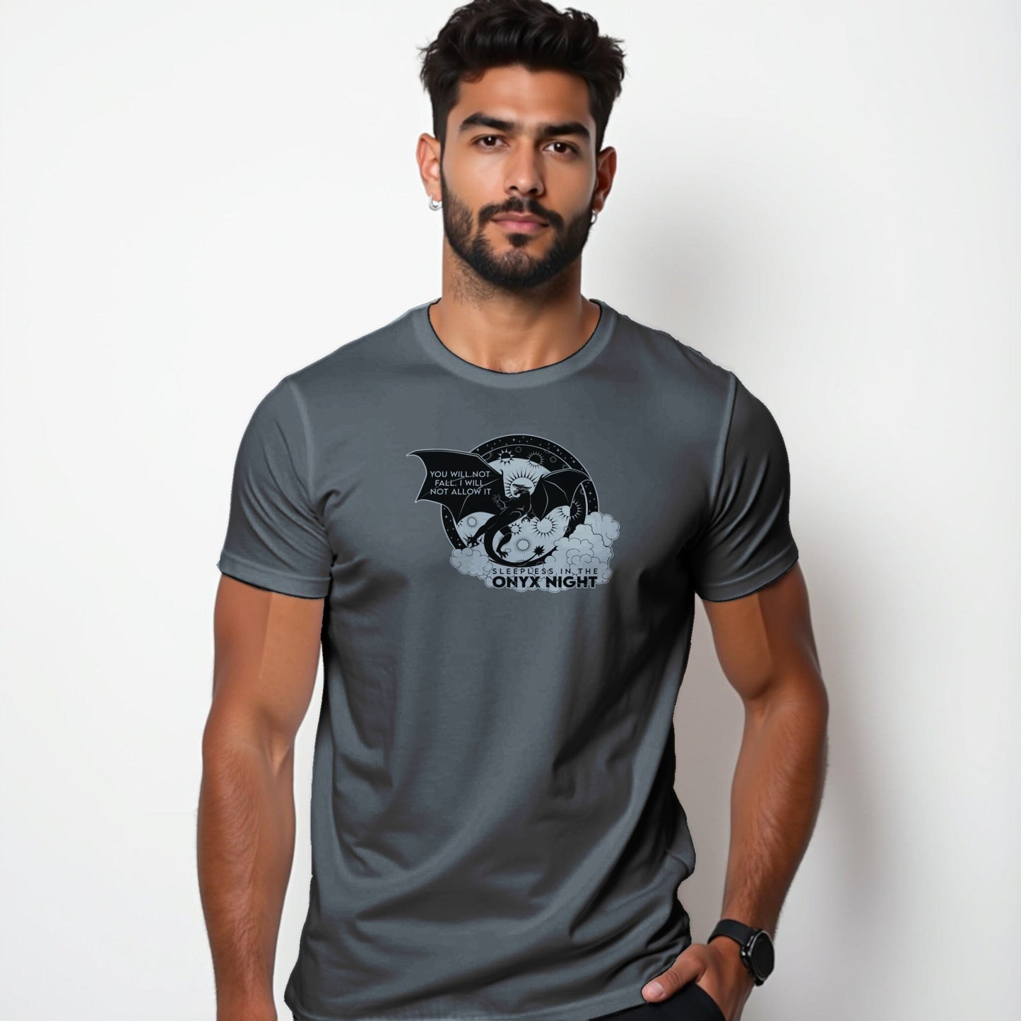 Tairn Empyrean / Swiftie Opalite Shirt — “You will not fall. I will not let you.”/ "Sleepless in the onyx night,"