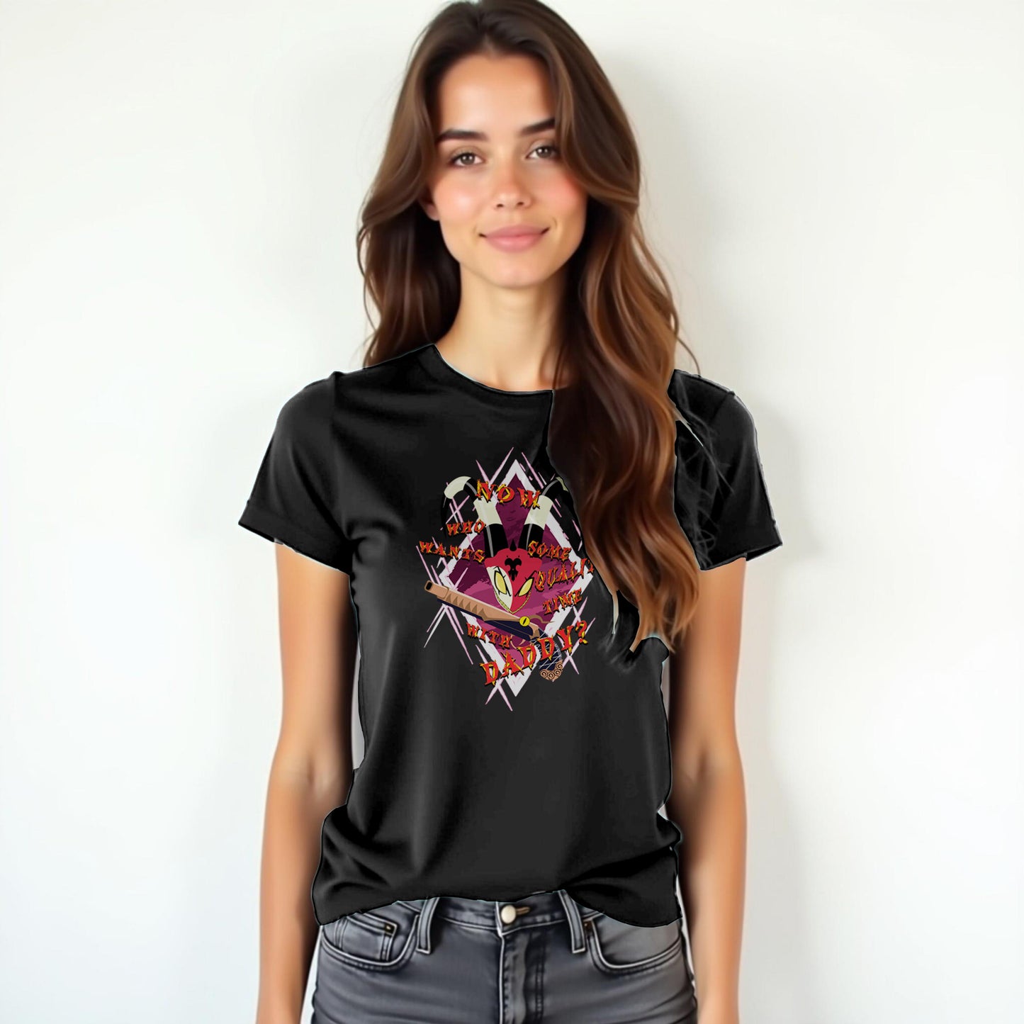 Blitzo Helluva Boss 'Who Wants Some Quality Time with Daddy?' Fans T-Shirt