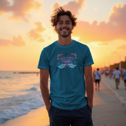 2 Breaching Happy Dolphins T-Shirt