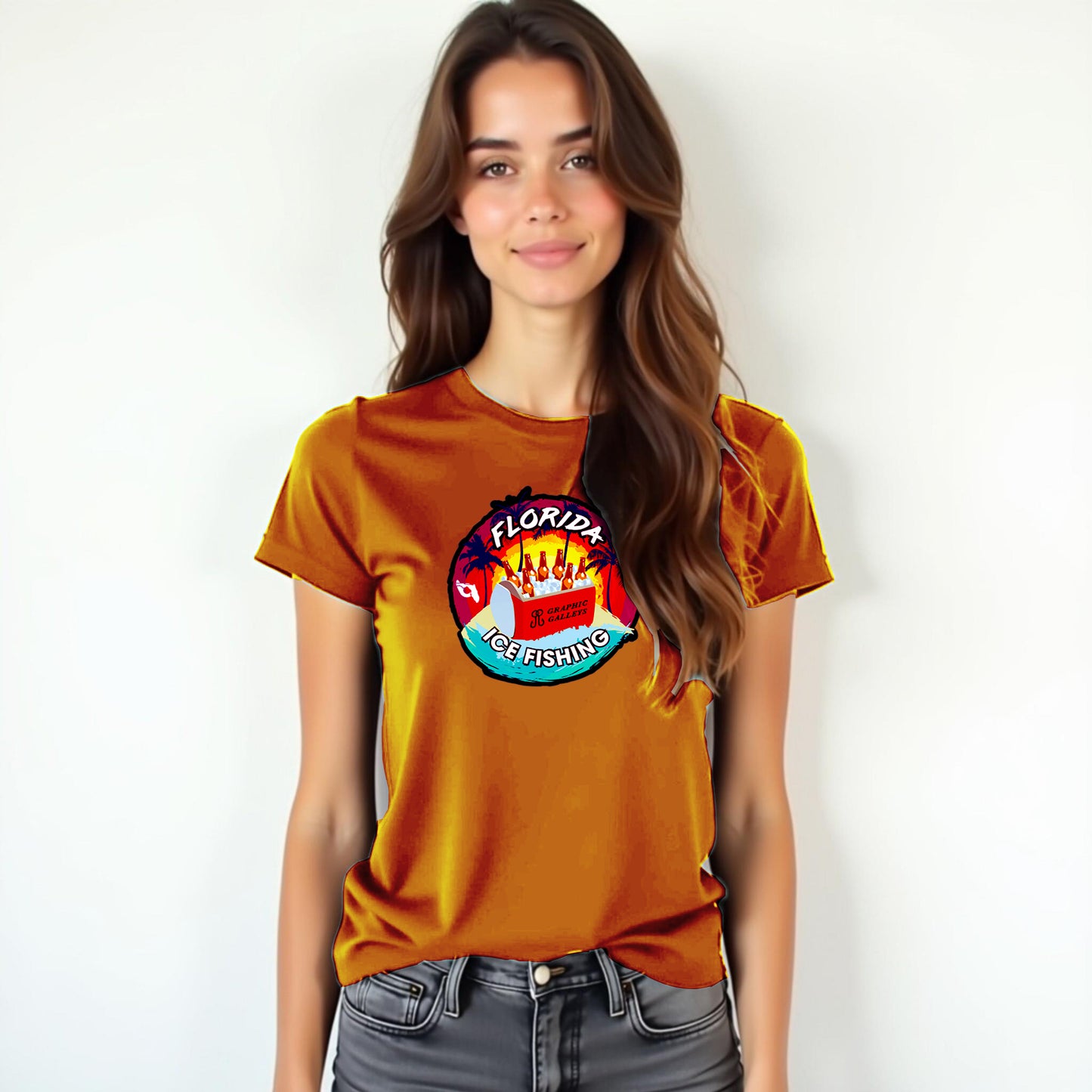 Florida Ice Fishing Humor T-Shirt