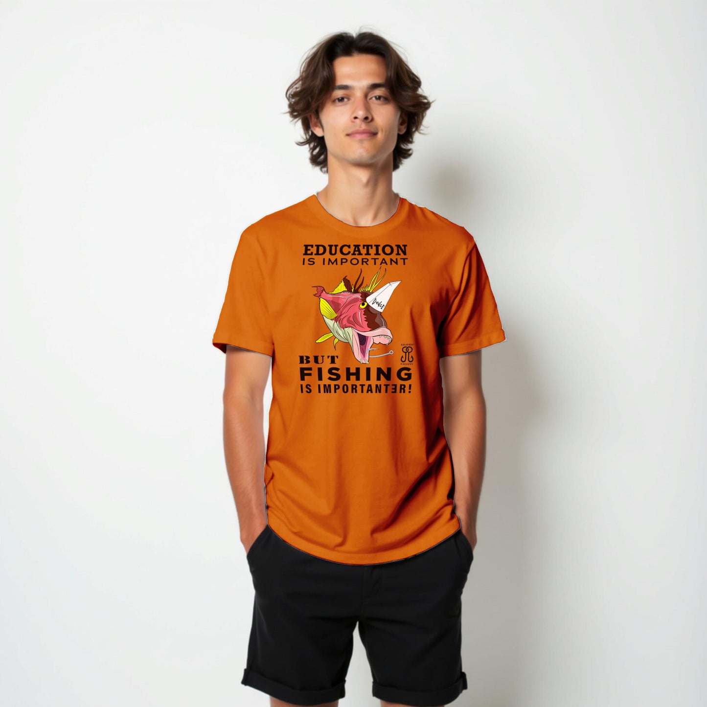 Fishing is Importanter Unisex Softstyle T-Shirt